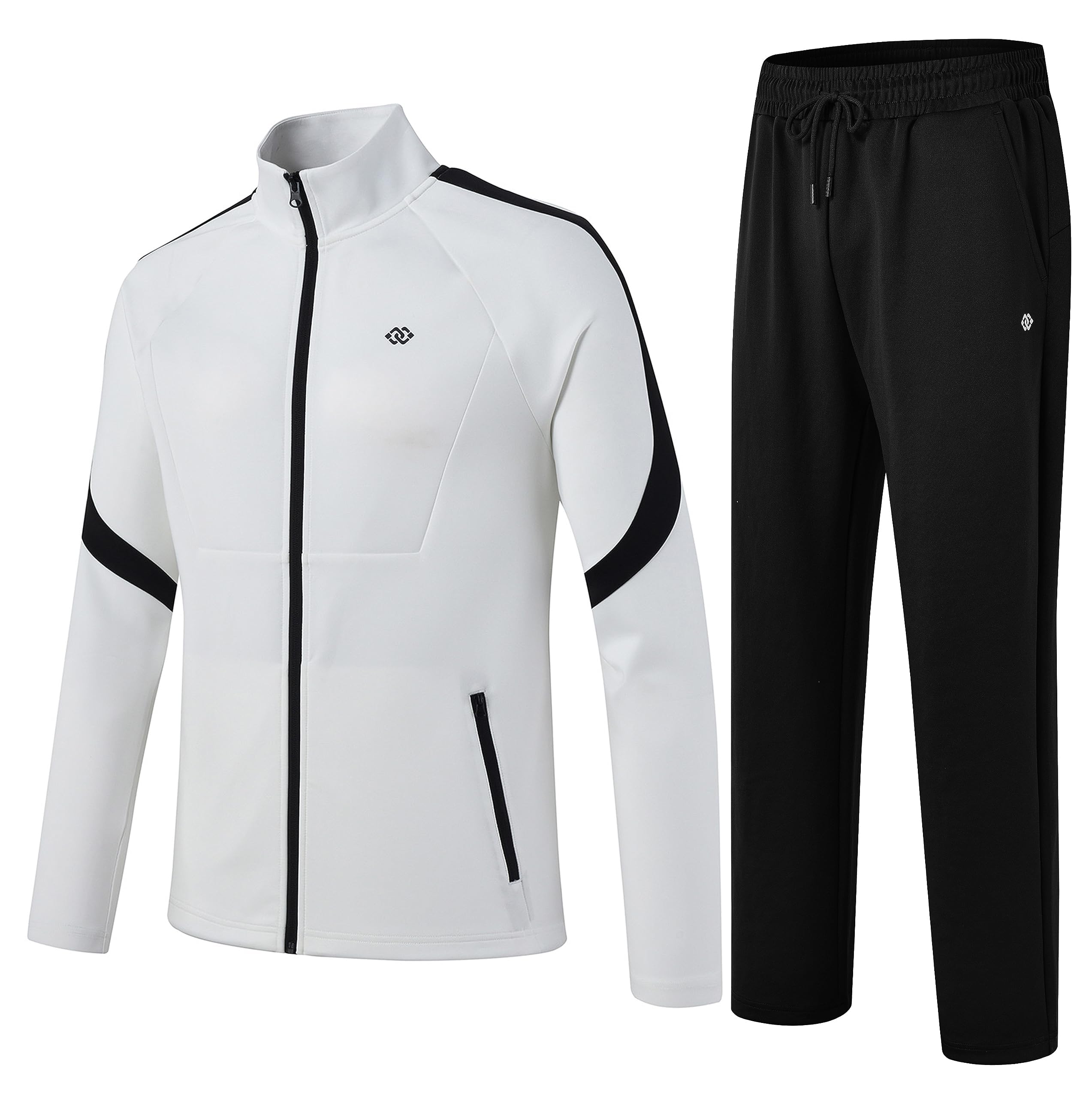 MoFiz Tuta Completo Sportivo Uomo Tennis Abbigliamento Palestra con Cerniera per Attività all'aperto