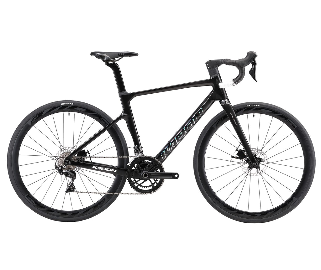 KABON Bici da corsa carbonio, 700C bici da strada T800 con 105 R7000 22 velocità Bicicletta da corsa con freno a disco per uomini e donna