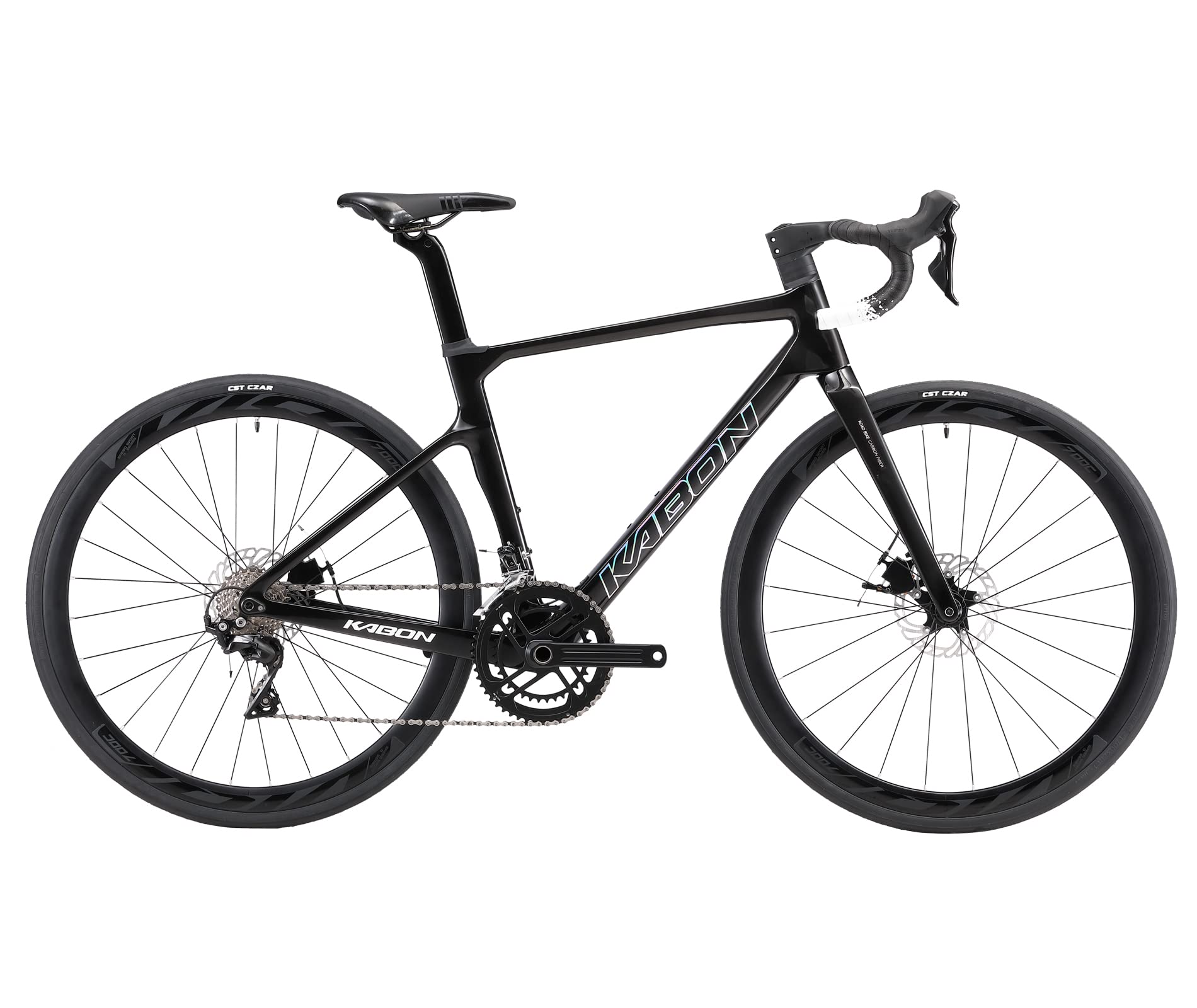KABON Bici da corsa carbonio, 700C bici da strada T800 con 105 R7000 22 velocità Bicicletta da corsa con freno a disco per uomini e donna