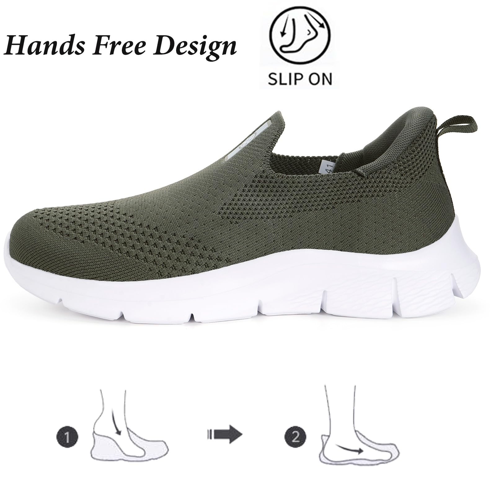 Knit Sneaker Donna Uomo Slips in Scarpe da Camminata da Ginnastica Corsa Sportive Passeggio Casual e Comode 36-46