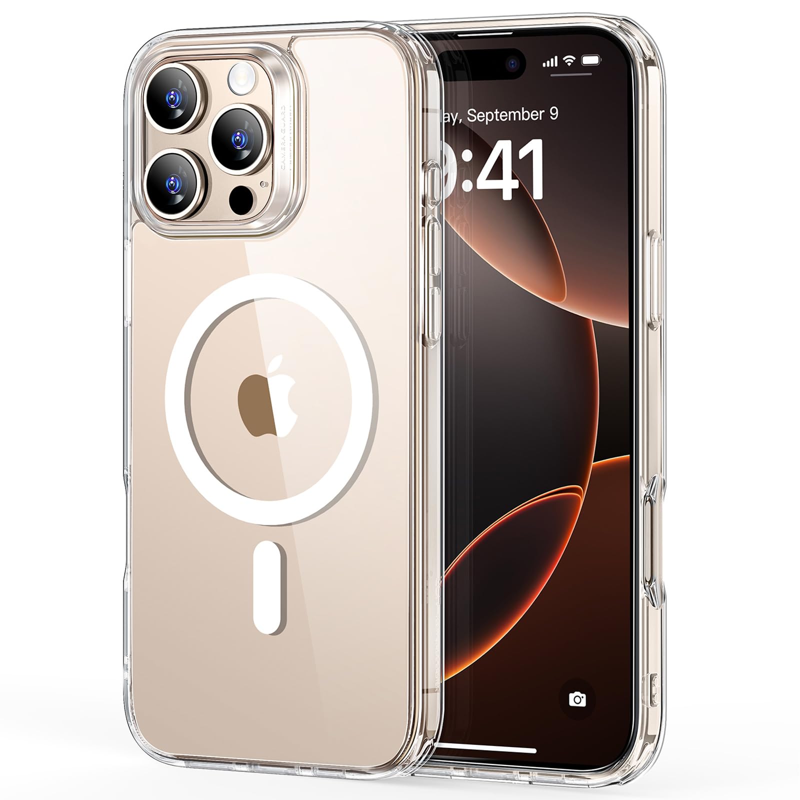 ESR Cover per iPhone 17 Pro Max, Custodia per controllo della fotocamera, Compatibile con MagSafe, Protezione antiurto di livello militare, Angoli Air Guard ammortizzanti, Trasparente