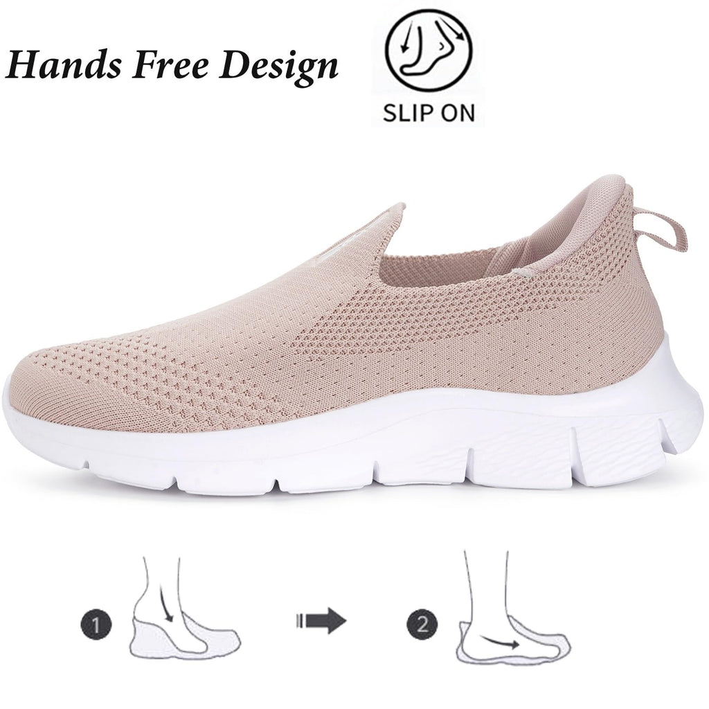 Knit Sneaker Donna Uomo Slips in Scarpe da Camminata da Ginnastica Corsa Sportive Passeggio Casual e Comode 36-46