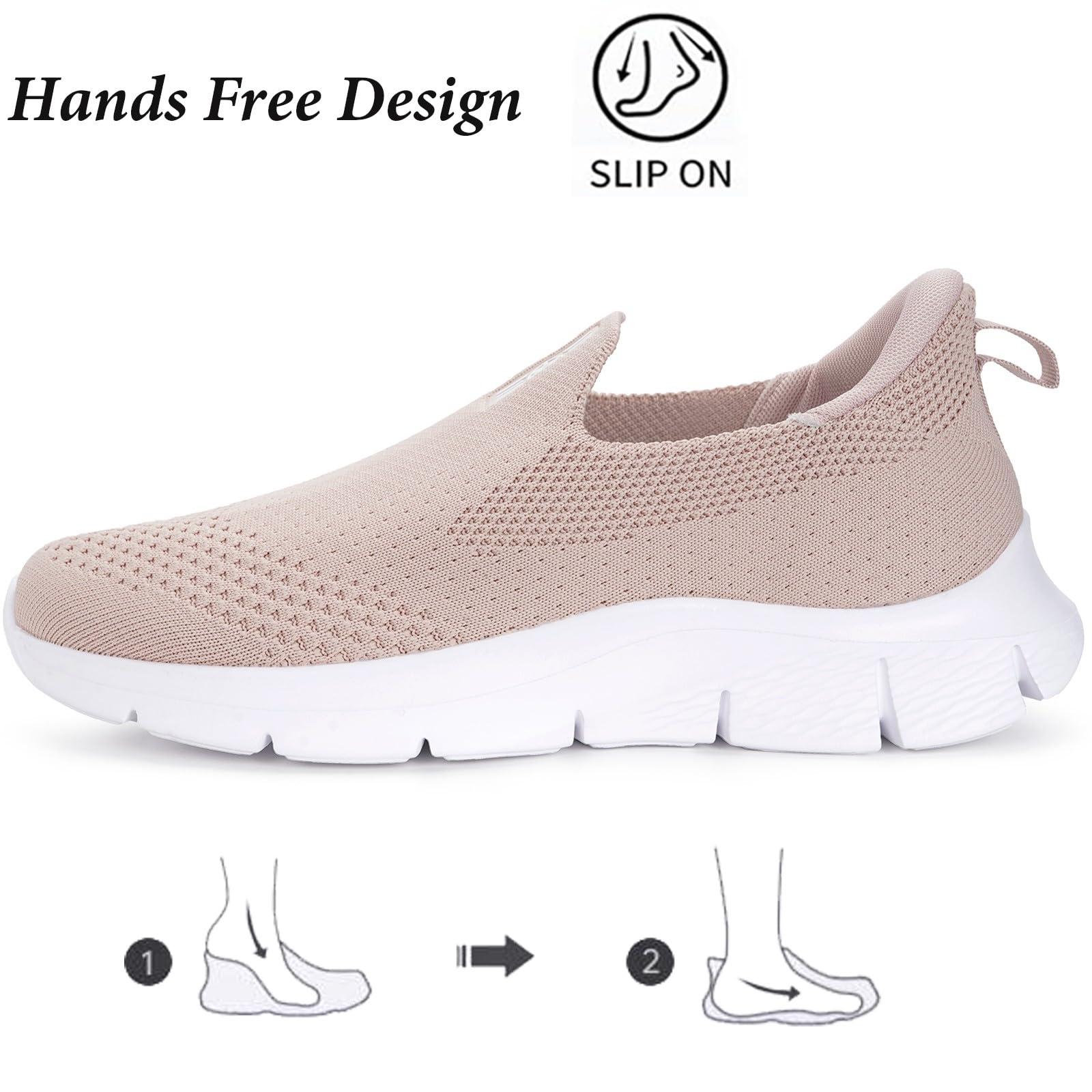 Knit Sneaker Donna Uomo Slips in Scarpe da Camminata da Ginnastica Corsa Sportive Passeggio Casual e Comode 36-46