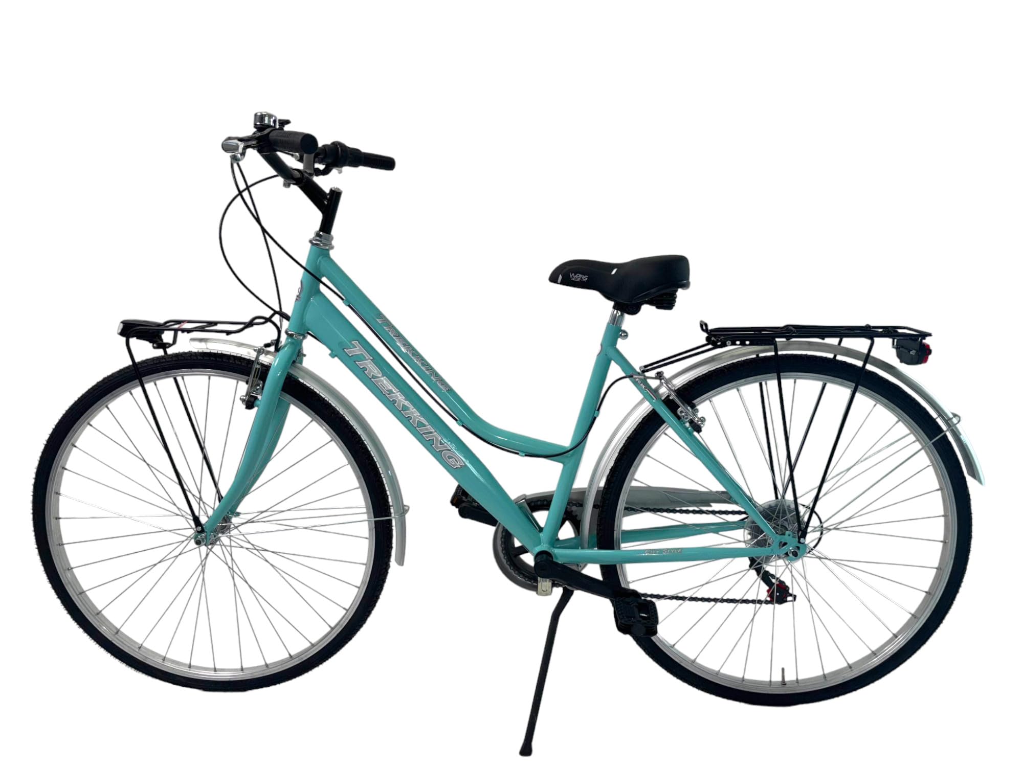 MADICKS Bicicletta Donna da Passeggio Olanda Misura 28 Bici da città Vintage retrò con Cestino Tiffany Turchese Con Cambio