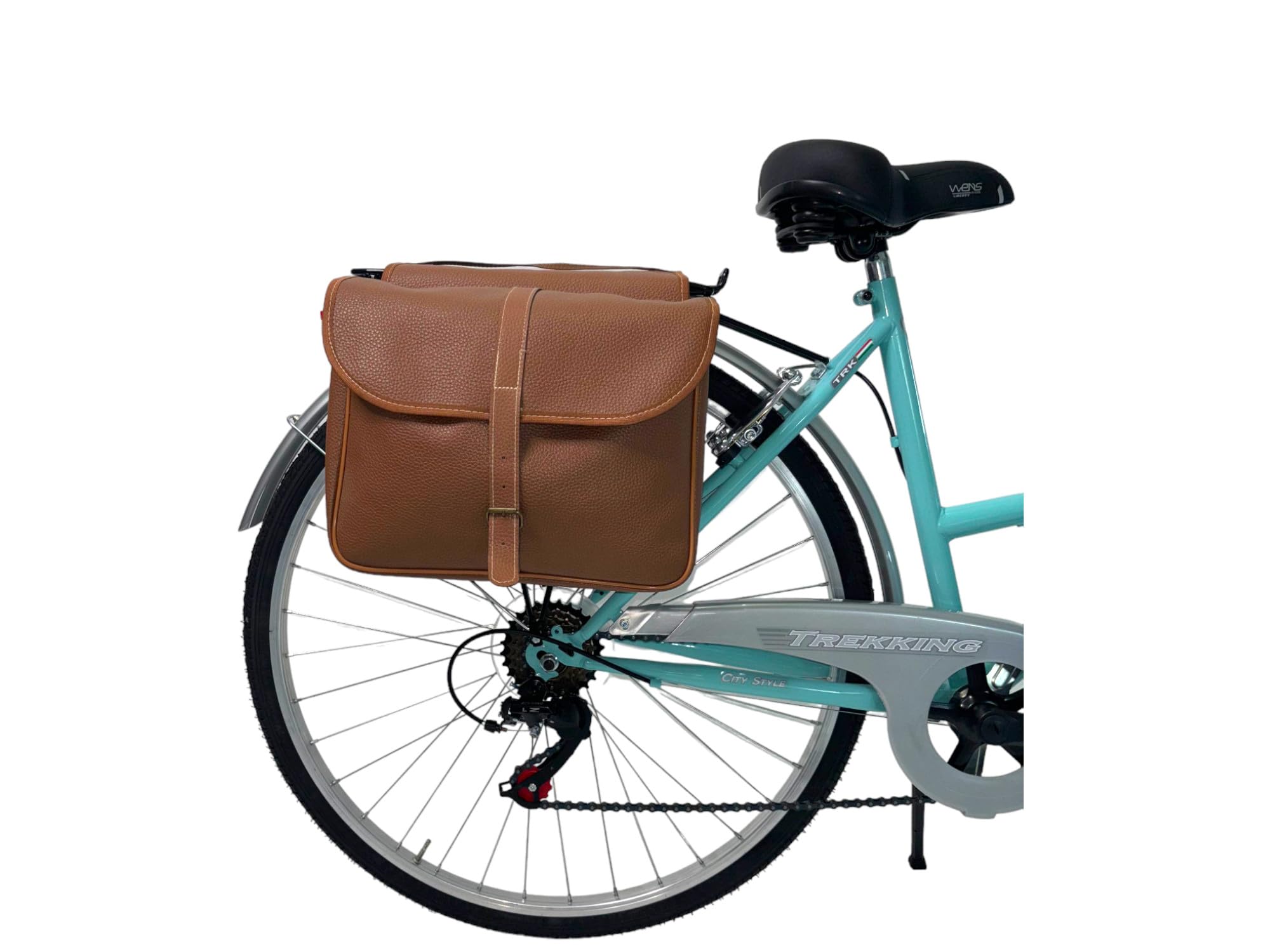 MADICKS Bicicletta Donna da Passeggio Olanda Misura 28 Bici da città Vintage retrò con Cestino Tiffany Turchese Con Cambio