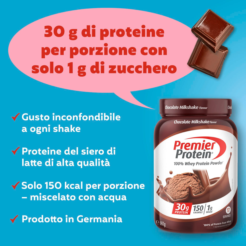 Premier Protein - Whey 100% Proteine in polvere - Café Latte - 680g