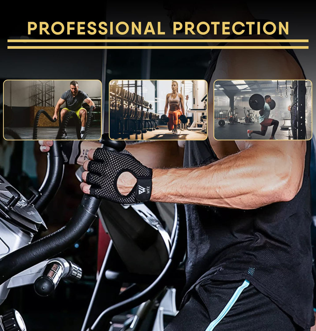 WESTWOOD FOX Guanti da fitness traspiranti e antiscivolo, per uomo e donna, per sollevamento pesi, bodybuilding, palestra, crossfit, allenamento con i pesi