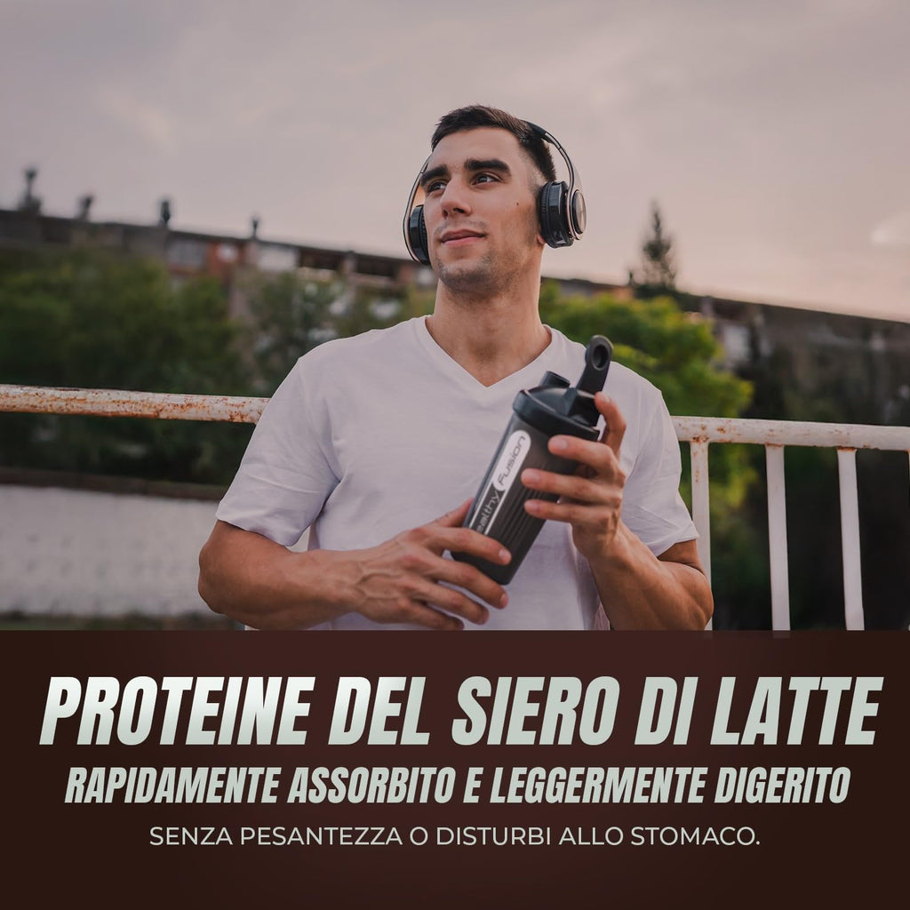 Whey Protein | Proteina Whey pura con Collagene + Magnesio | Migliora i tuoi allenamenti | Protegge e aumenta la massa muscolare | 1000g di proteina (Cioccolato)