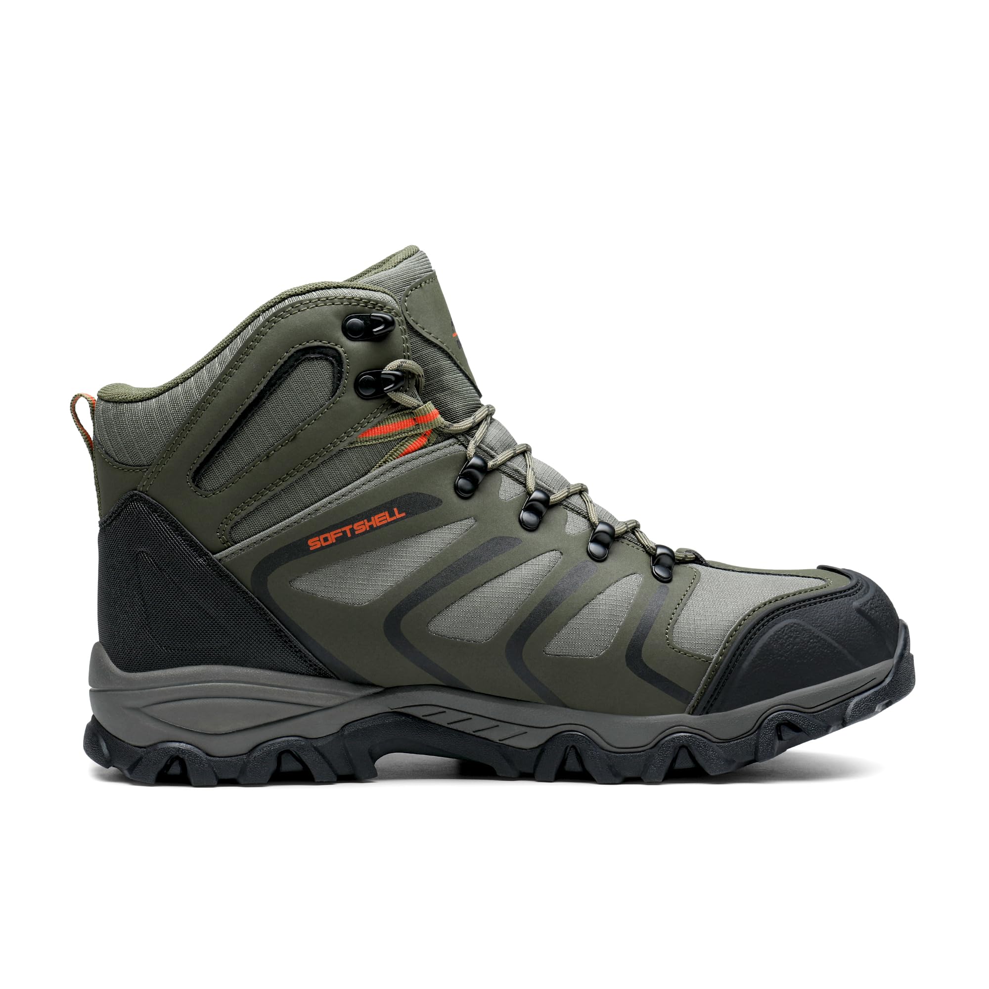 NORTIV 8 Stivali da Trekking da Uomo Escursionismo All'aria Aperta Scarpe da Trekking Scarponi Scarpe da Arrampicata Alpinismo Armadillo