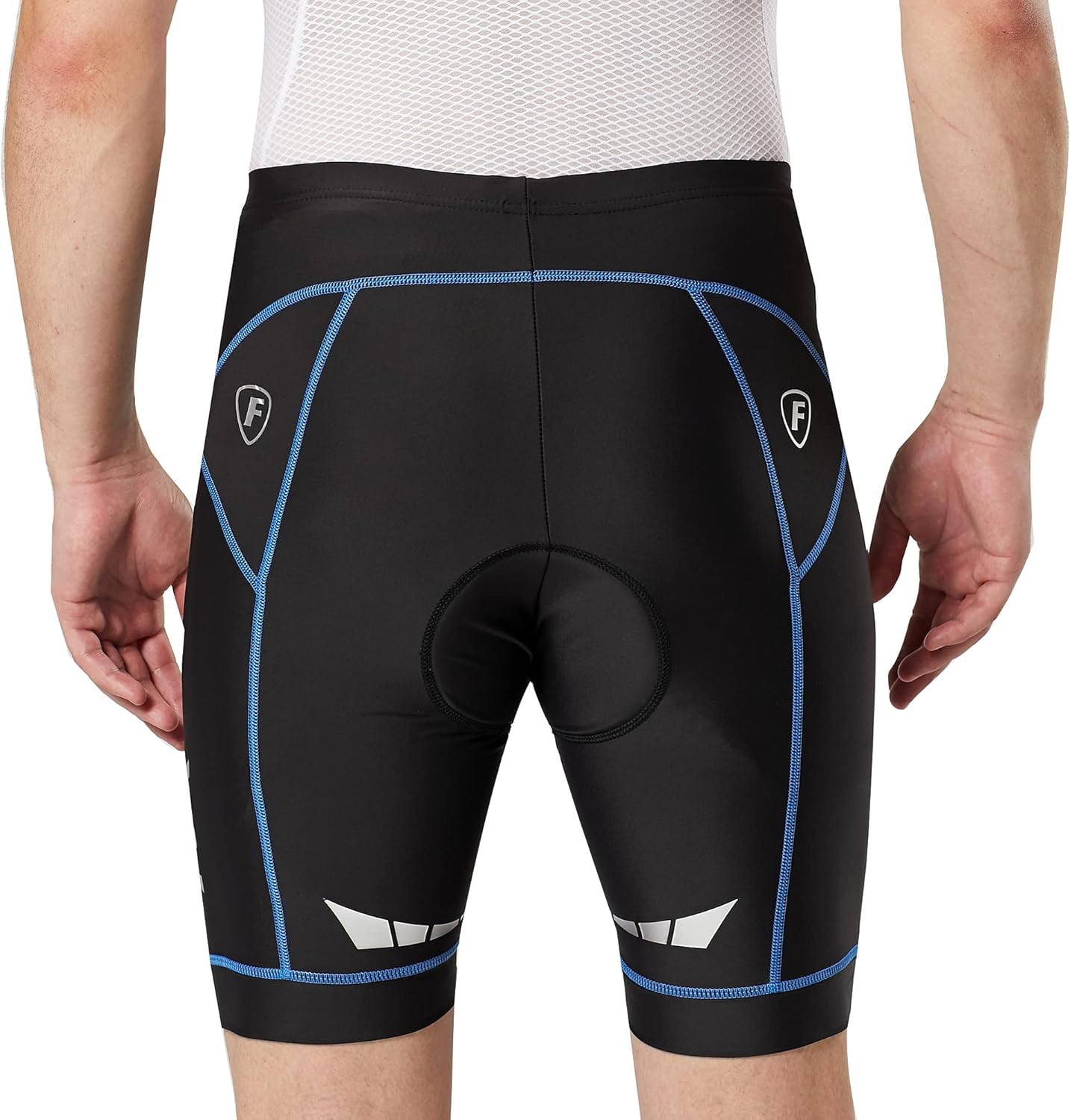 FDX Pantaloncini Ciclismo Uomo Imbottiti 3D, Intimo MTB Traspirante e Asciugatura Rapida, Antiscivolo, Shorts Bici da