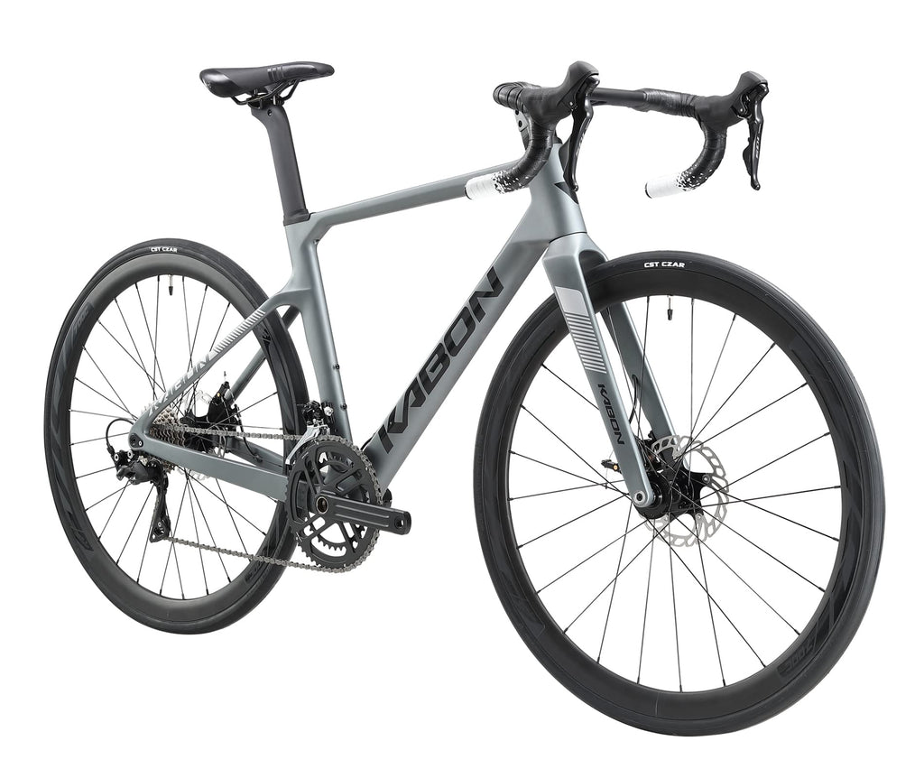 KABON Bici da corsa carbonio, 700C bici da strada T800 con 105 R7000 22 velocità Bicicletta da corsa con freno a disco per uomini e donna