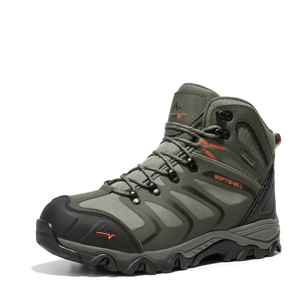 NORTIV 8 Stivali da Trekking da Uomo Escursionismo All'aria Aperta Scarpe da Trekking Scarponi Scarpe da Arrampicata Alpinismo Armadillo