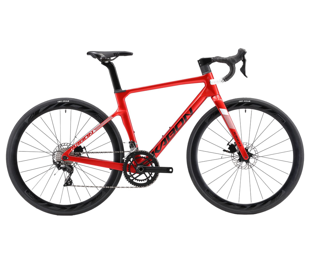 KABON Bici da corsa carbonio, 700C bici da strada T800 con 105 R7000 22 velocità Bicicletta da corsa con freno a disco per uomini e donna
