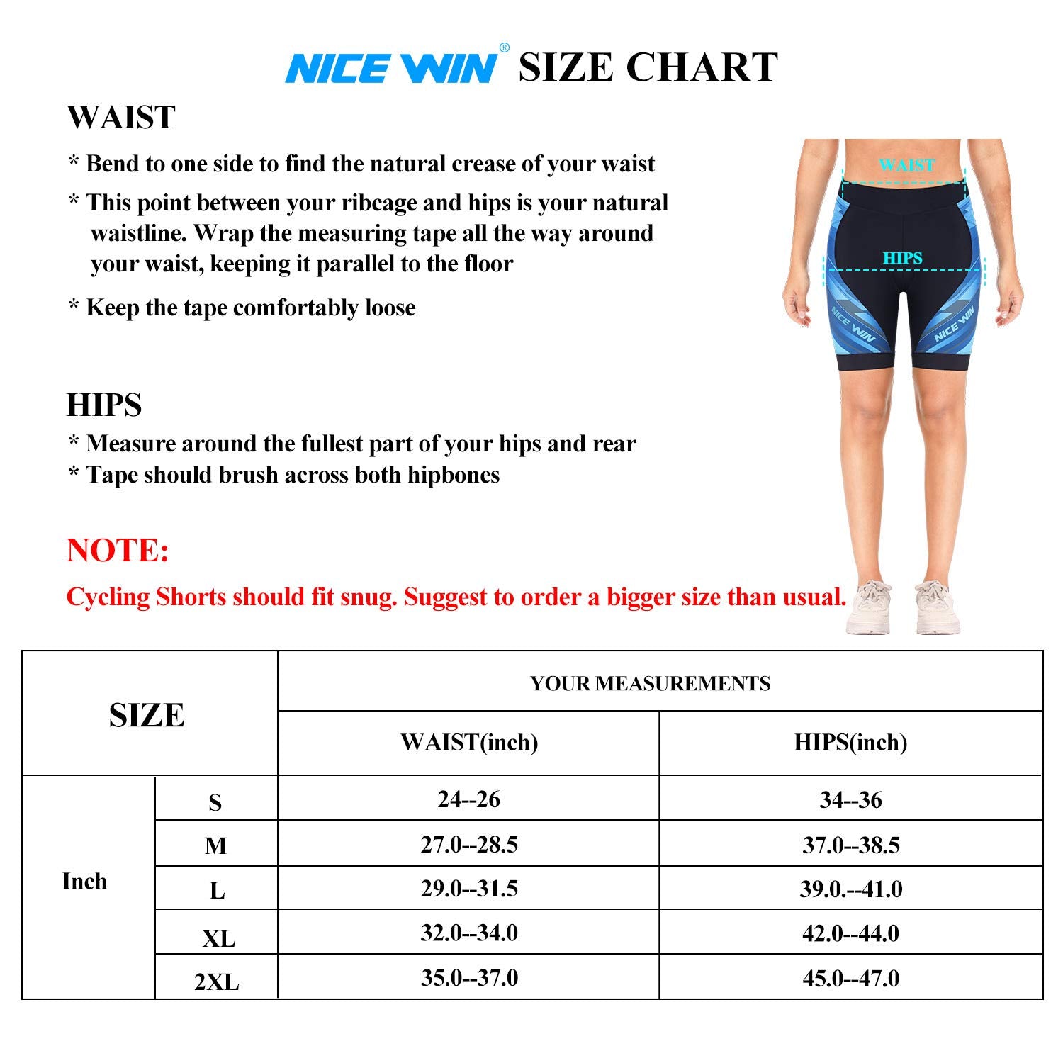 NICEWIN Pantaloncini da Ciclismo Donna Pantaloni Bici Sportivi 3D Gel Imbottiti Asciugatura Rapida per MTB Mutande Bicicletta