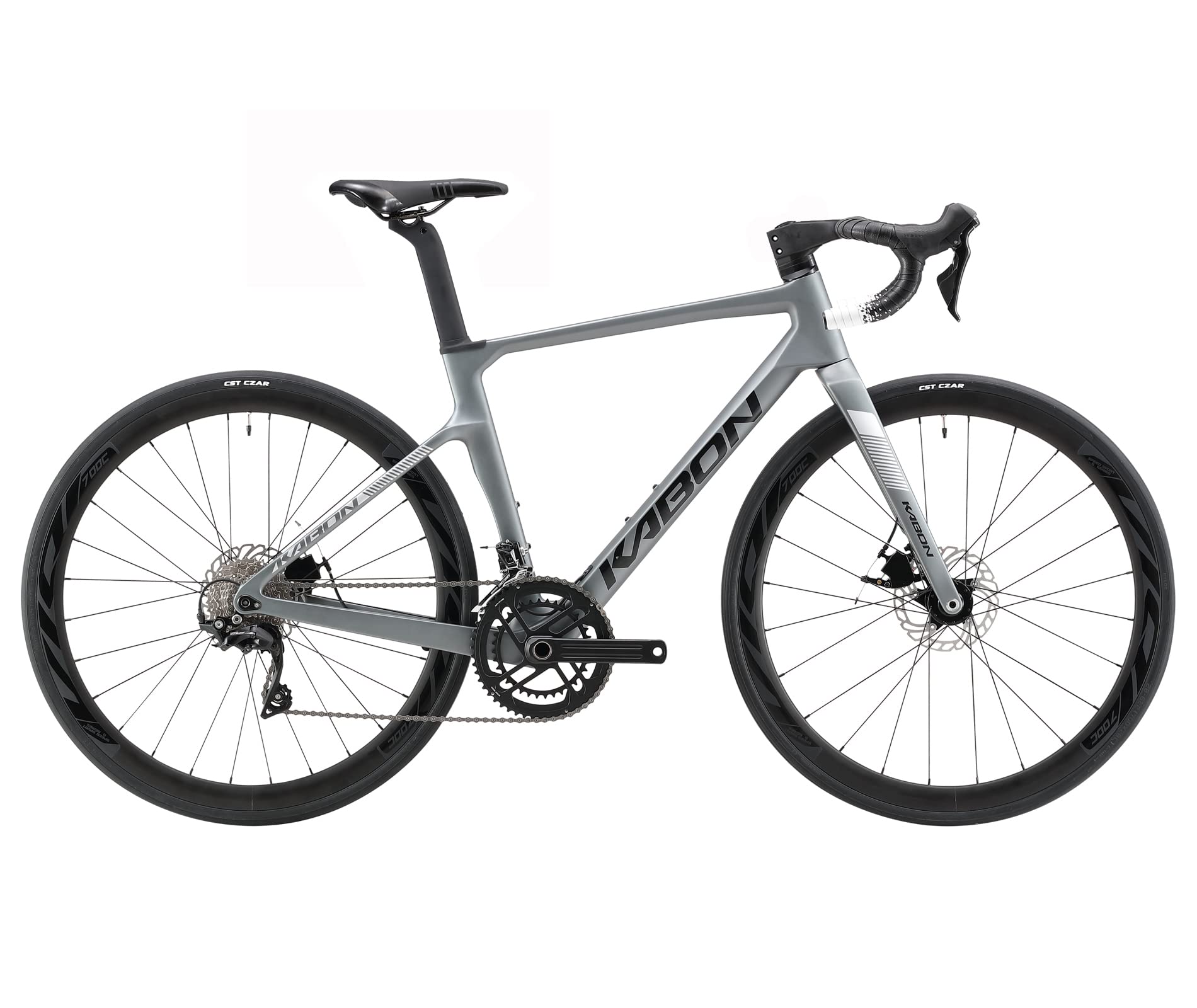 KABON Bici da corsa carbonio, 700C bici da strada T800 con 105 R7000 22 velocità Bicicletta da corsa con freno a disco per uomini e donna