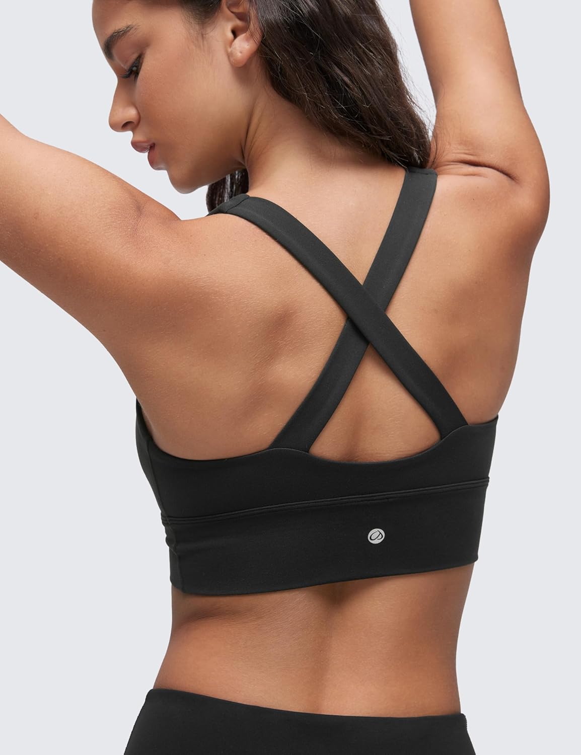 CRZ YOGA Butterluxe Donna Increspato Sport Reggiseni Collo a V Incrocio Schiena Yoga Canotta Tops