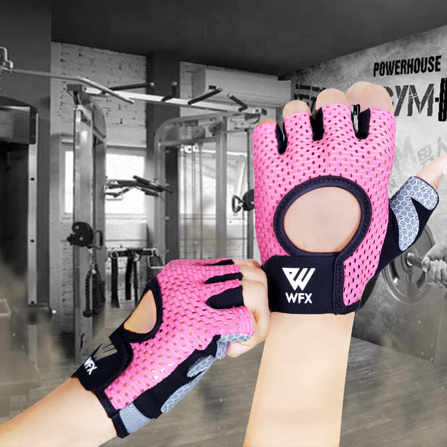 WESTWOOD FOX Guanti da fitness traspiranti e antiscivolo, per uomo e donna, per sollevamento pesi, bodybuilding, palestra, crossfit, allenamento con i pesi