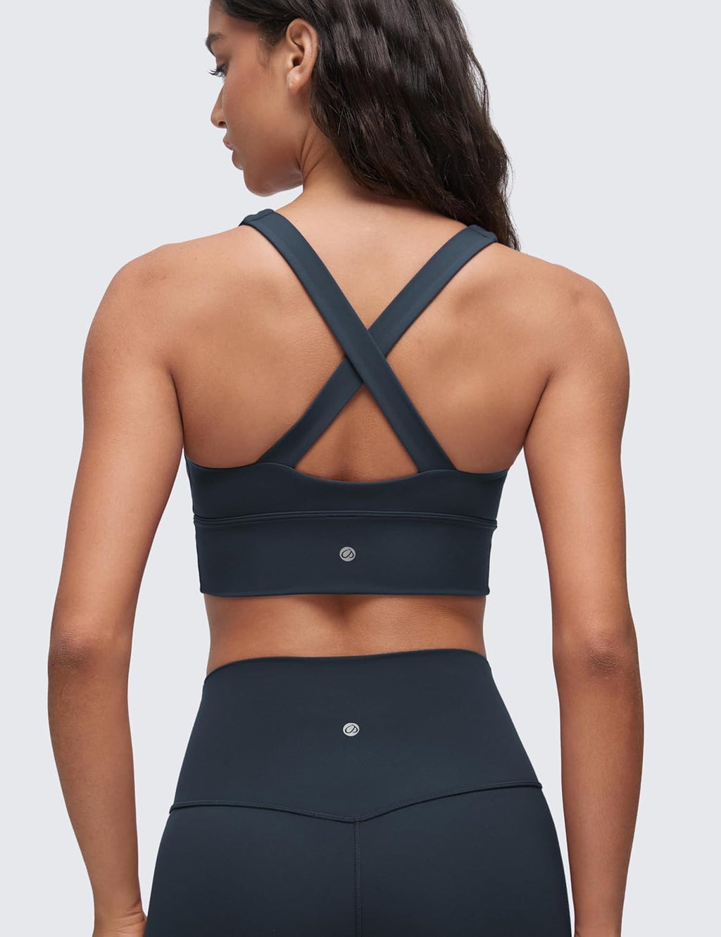 CRZ YOGA Butterluxe Donna Increspato Sport Reggiseni Collo a V Incrocio Schiena Yoga Canotta Tops