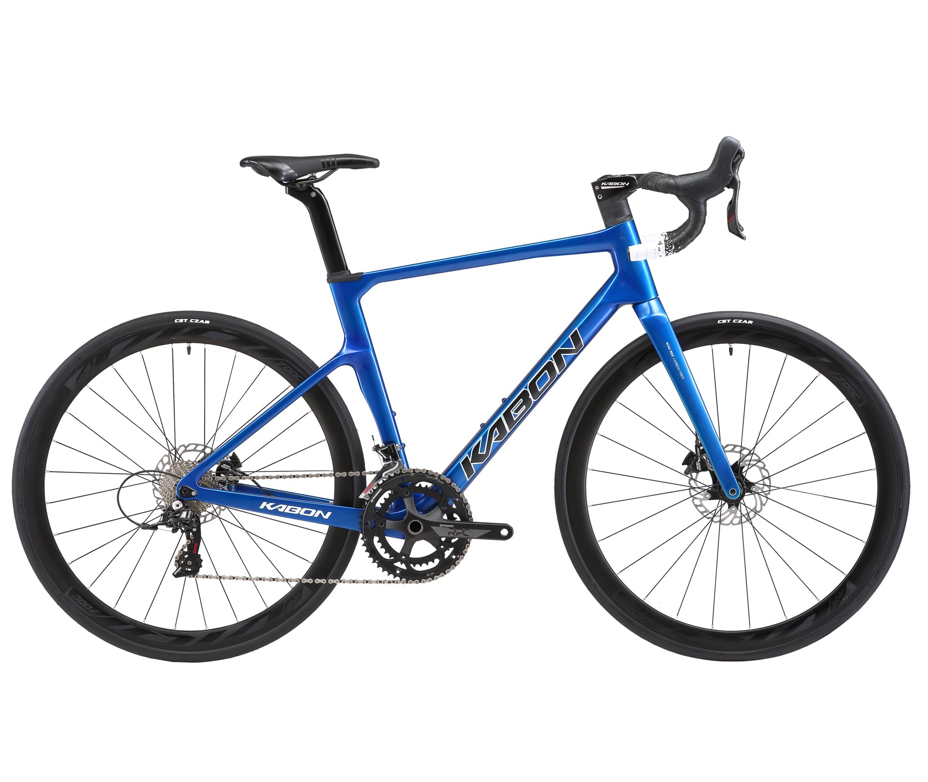 KABON Bici da corsa carbonio, 700C bici da strada T800 con 105 R7000 22 velocità Bicicletta da corsa con freno a disco per uomini e donna
