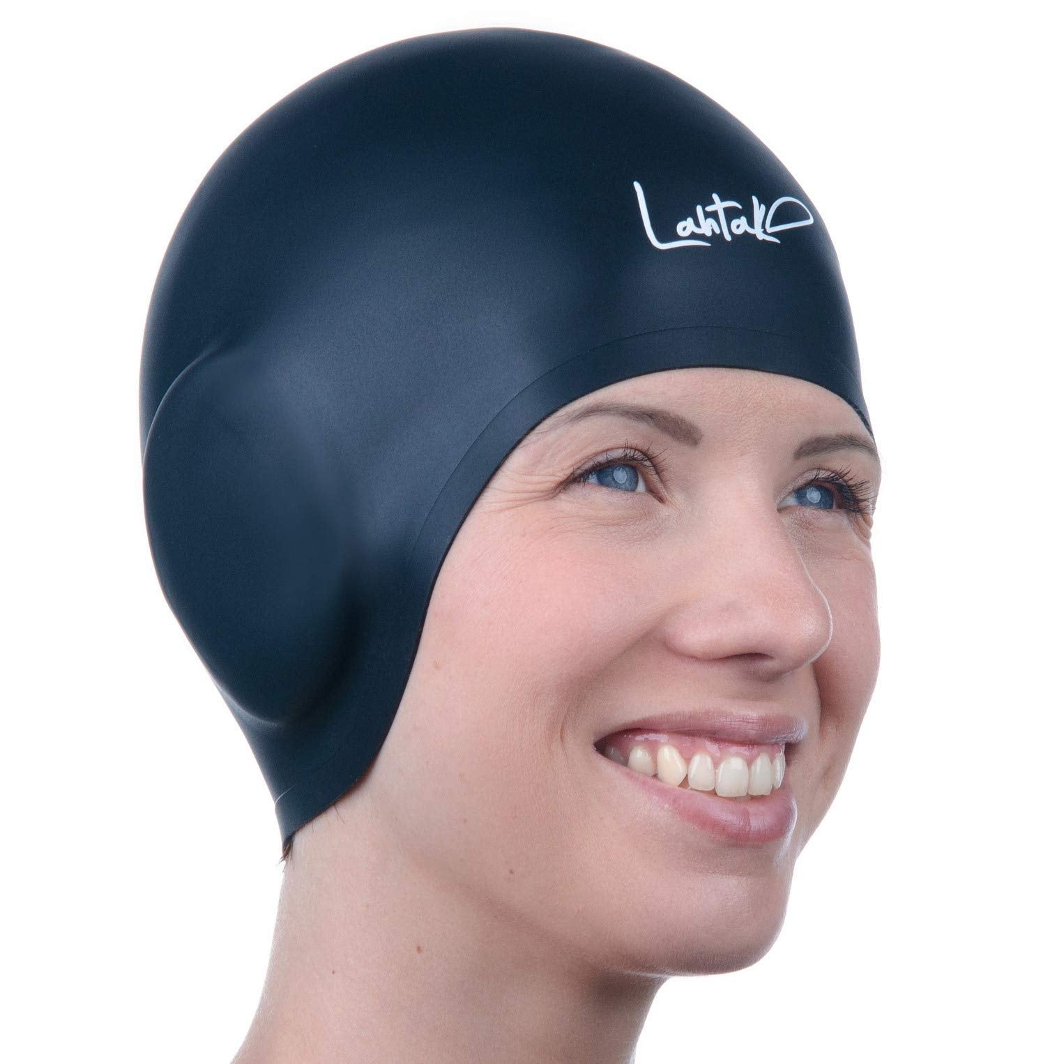 Cuffia da Nuoto per la Protezione delle Orecchie 3D - Cuffia Piscina Donna Uomo - Cuffia Nuoto Silicone Impermeabile - Cuffia Doccia Donna - Cuffia Piscina Capelli Lunghi e Corti
