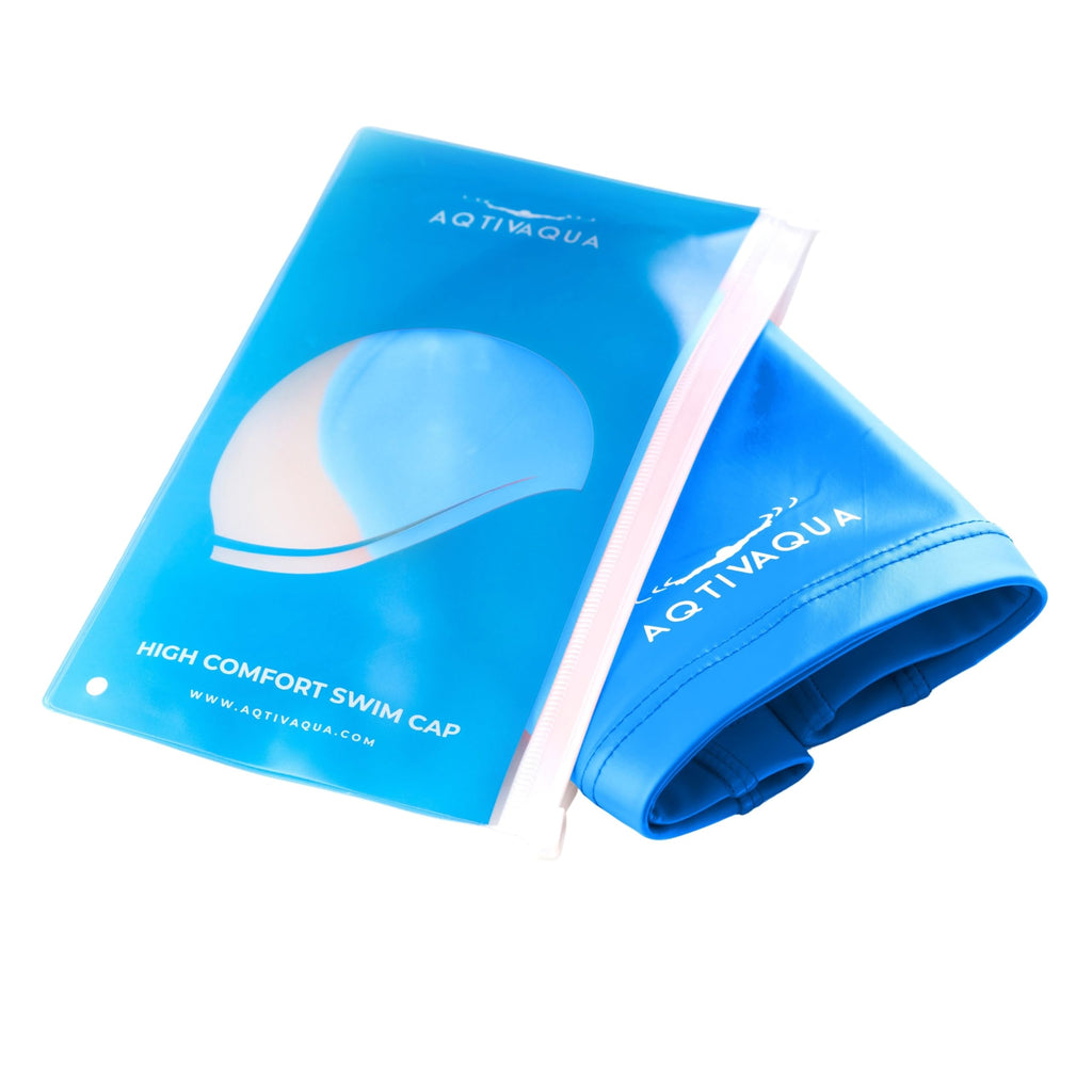 AqtivAqua Cuffia Piscina Uomo, Donna e Bambini — Morbida ed Elastica in Spandex con Rivestimento Protettivo — Ideale per l'Uso in Piscina