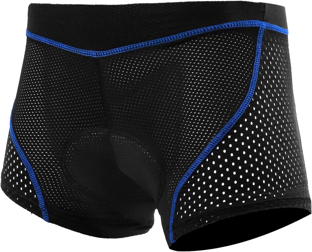 X-TIGER Cuissard cycliste homme avec rembourrage gel 5D respirant sous-vêtement caleçon de cyclisme pour vélo
