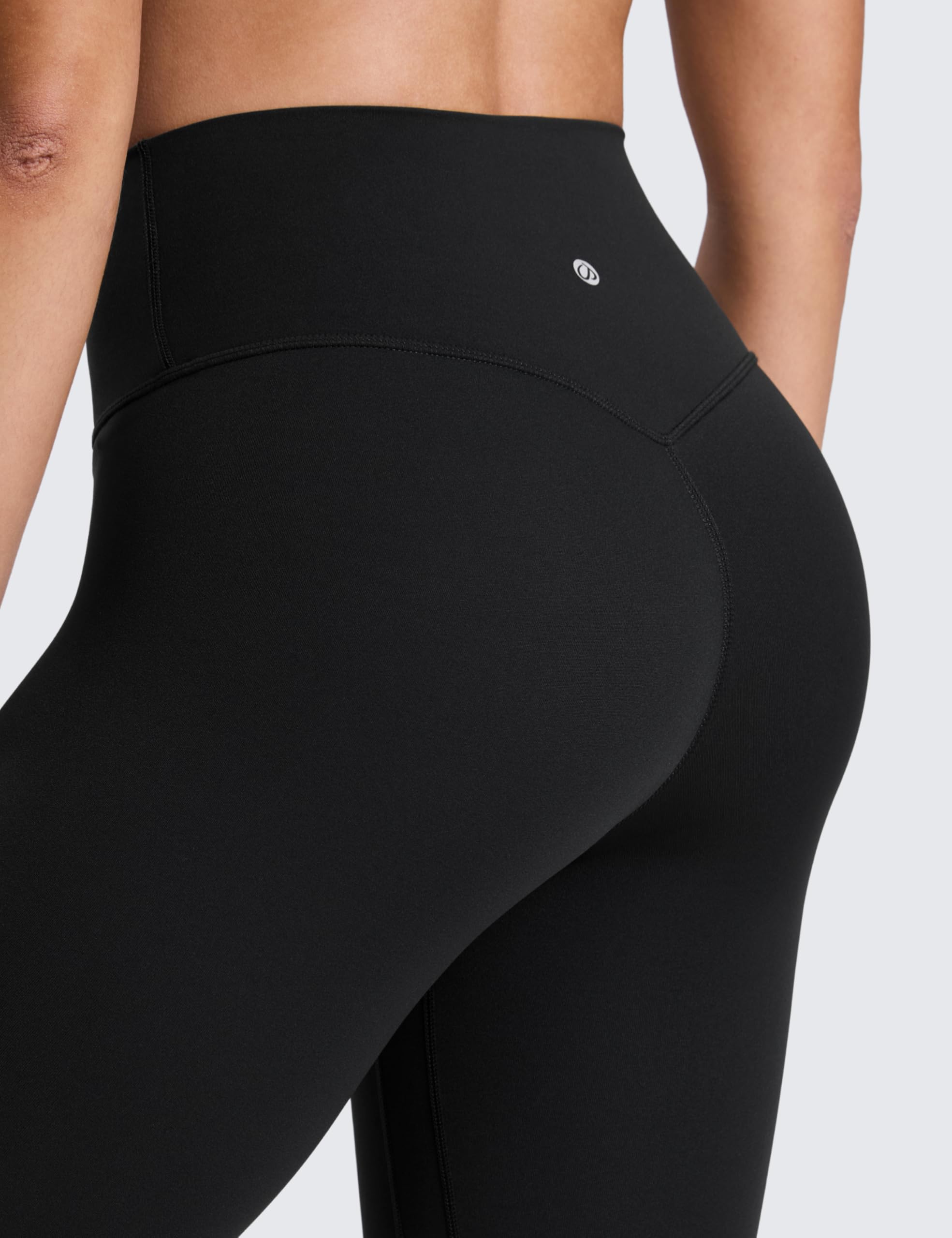 CRZ YOGA SculptAir No Frontale Cucitura Yoga Leggings 64cm - Alto Sciancrato Donna Allenamento Pantaloni