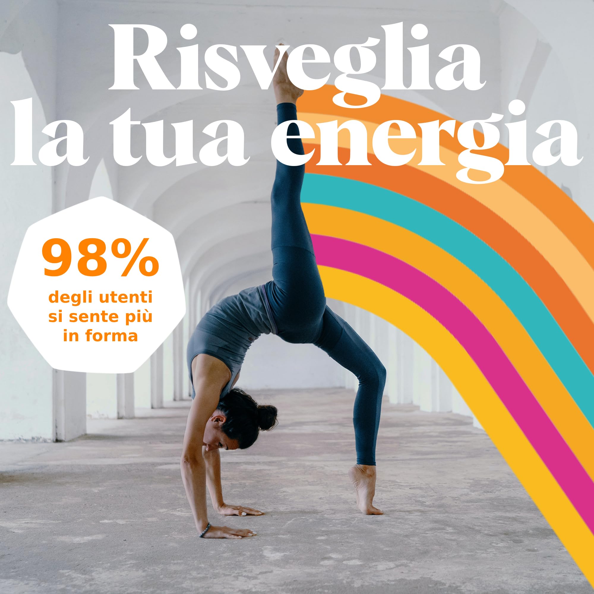 UPSA x Nourished Energy, 60 Gummies Integratore alimentare con Guaranà, Zenzero, Caffeina, Vitamina C e B12 caramelle gommose gusto grutta, senza zucchero, vegan