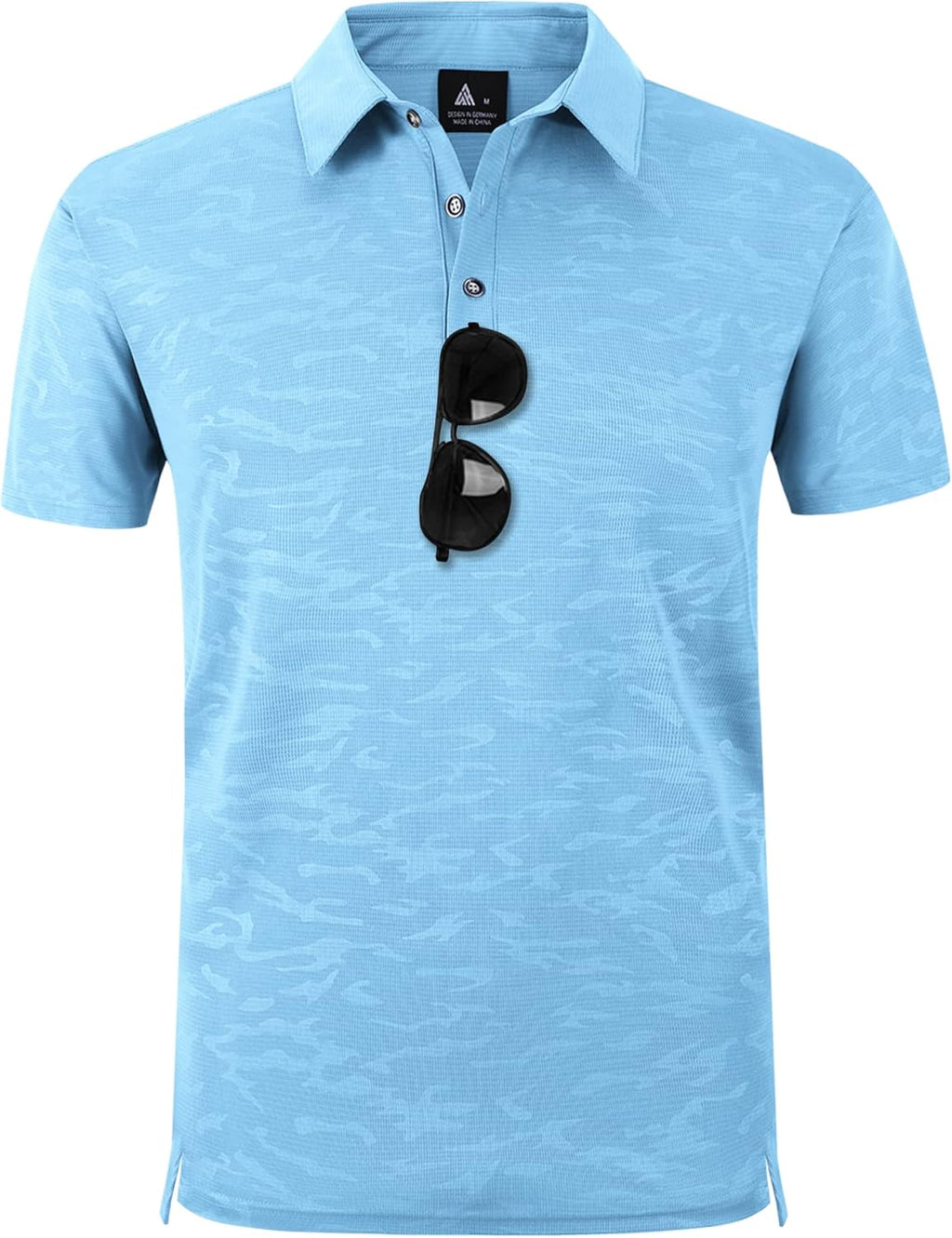 geeksport Polo Homme à Manches Courtes Extérieur Décontracté Séchage Rapide Sportif Respirant Golf T-Shirt