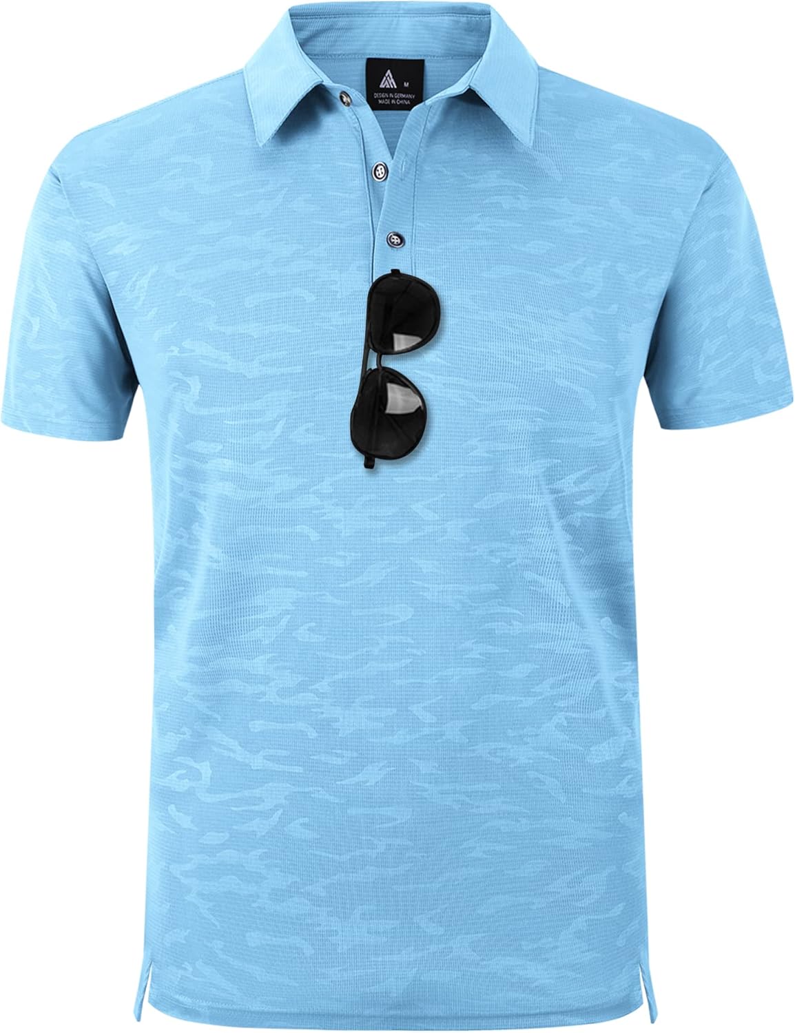 geeksport Polo Homme à Manches Courtes Extérieur Décontracté Séchage Rapide Sportif Respirant Golf T-Shirt