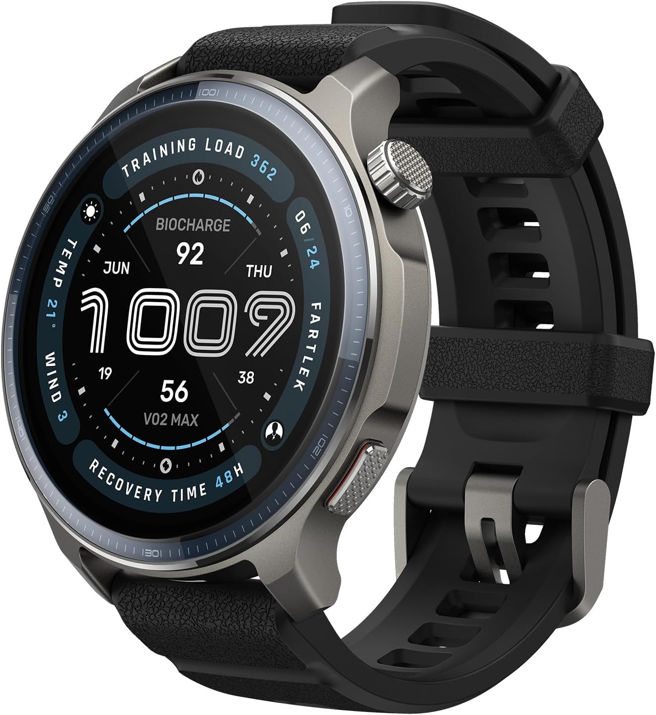 Amazfit Balance 2 Smartwatch 47mm, AMOLED 1,5", Mappe Offline, GPS Dual Band, 21 Giorni Batteria, Oltre 170 Modalità Sportive, HYROX e Golf, Allenamento di Forza, Cardio & Sonno per Android e iPhone