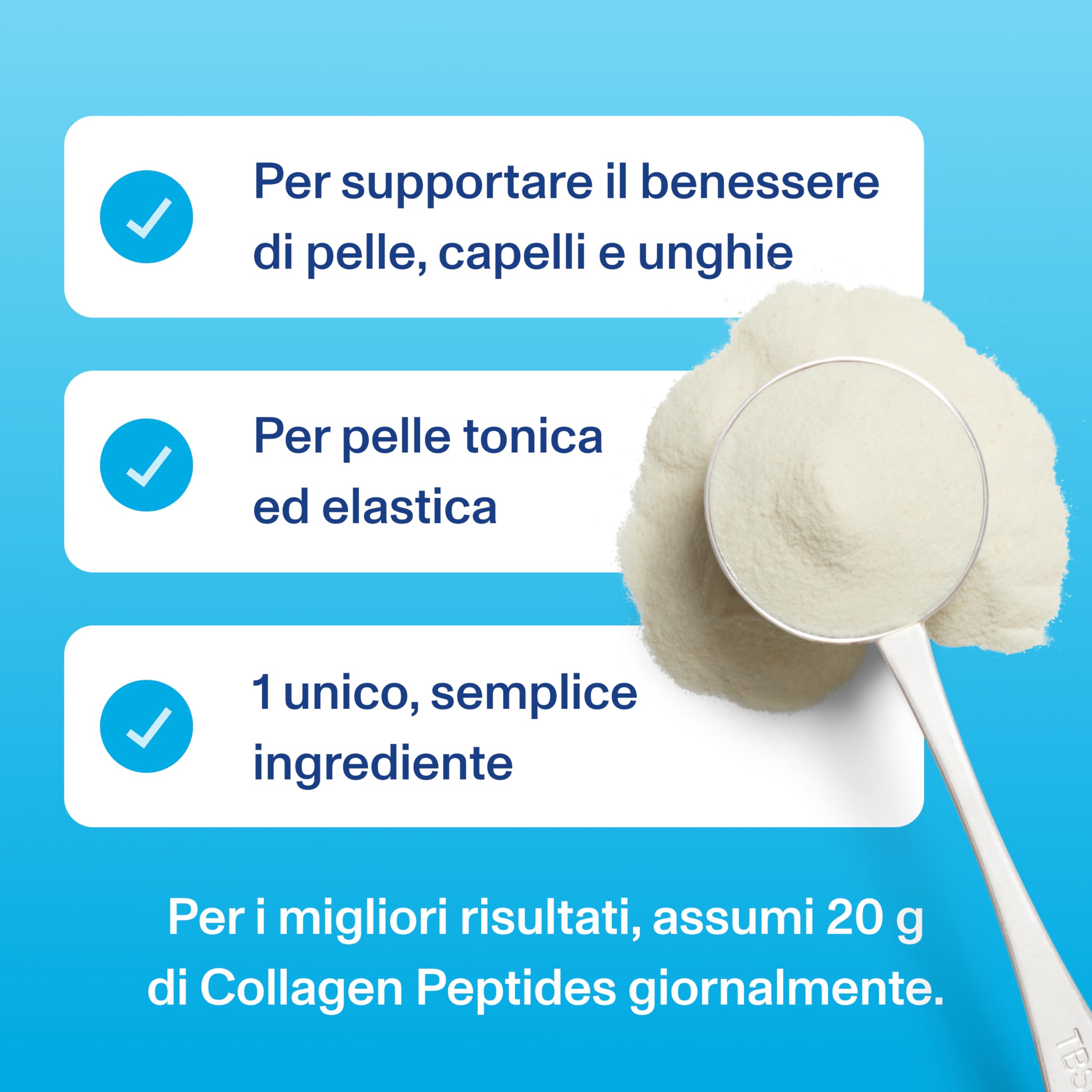 Vital Proteins Collagen Peptides Cacao, integratore collagene idrolizzato in polvere, Gusto Cacao, per pelle, capelli e unghie, 20g di peptidi di collagene bovino per porzione, 297g