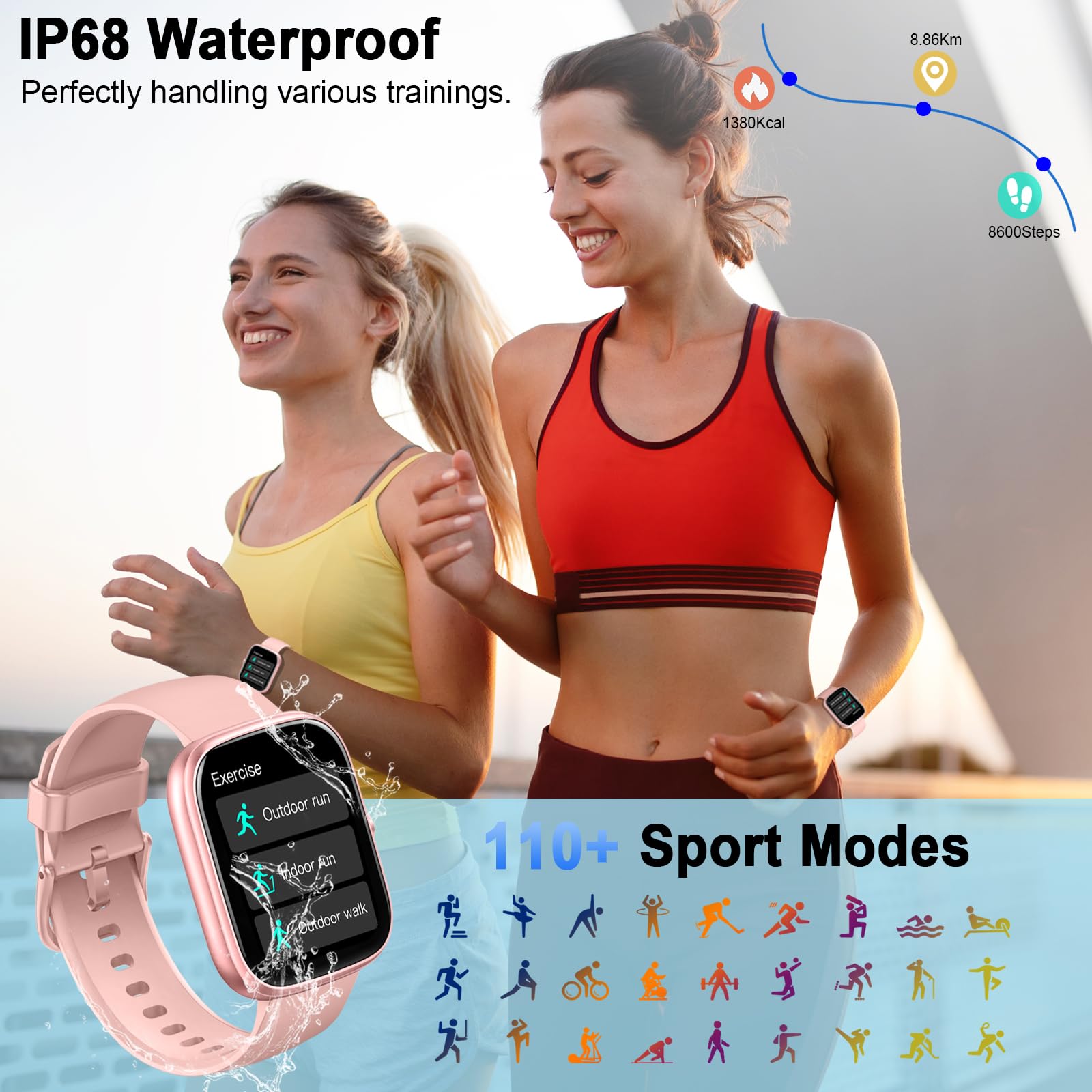 Soudorv 2026 Smartwatch Uomo, Nuovo 1,91'' Orologio Intelligente Fitness con Chiamate Bluetooth, Smart Watch Tracker 100+ Modalità Sportive per Cardiofrequenzimetro,SpO2, Smart Watch per Android iOS