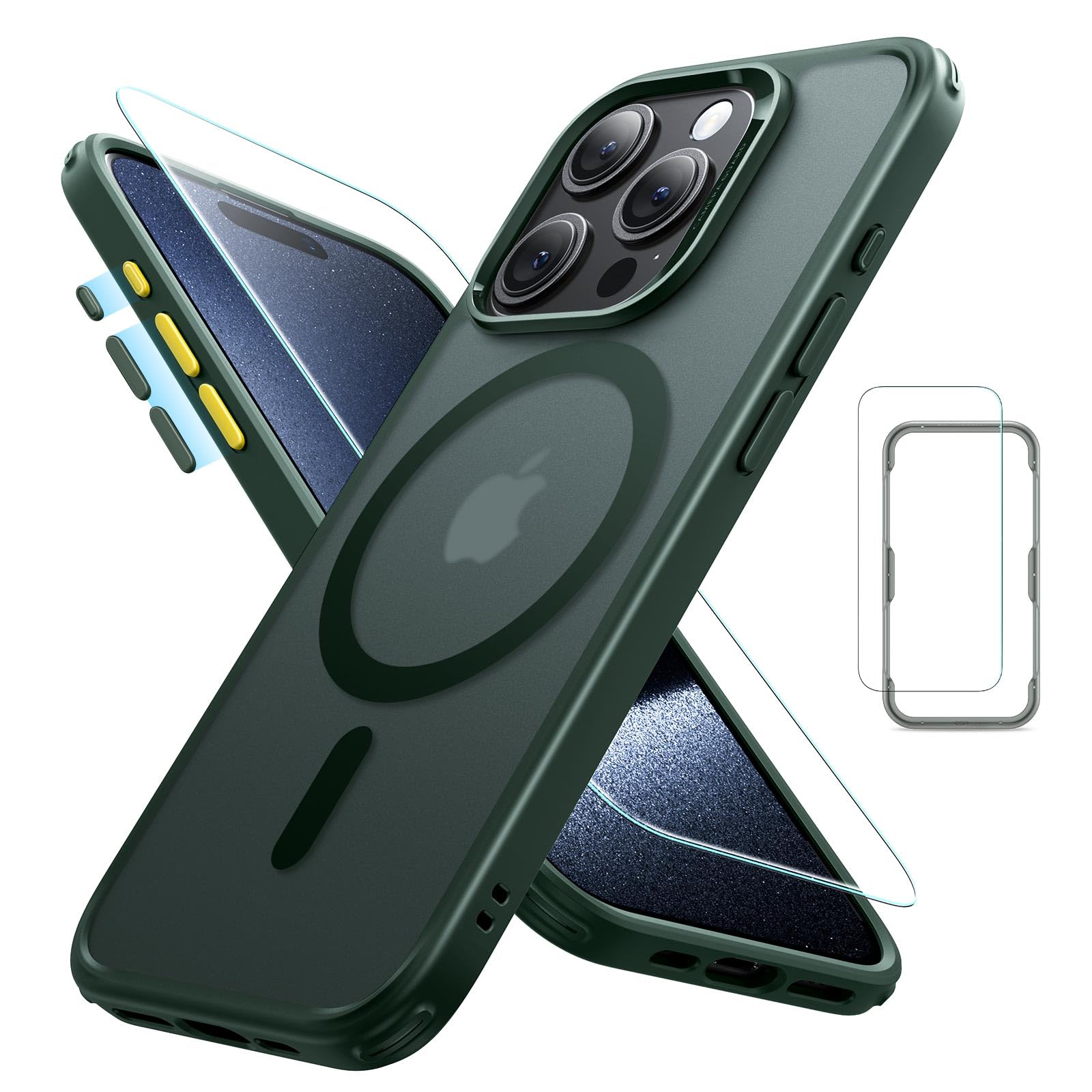 ESR Cover per iPhone 17 Pro Max, Custodia per controllo della fotocamera, Compatibile con MagSafe, Protezione antiurto di livello militare, Angoli Air Guard ammortizzanti, Trasparente