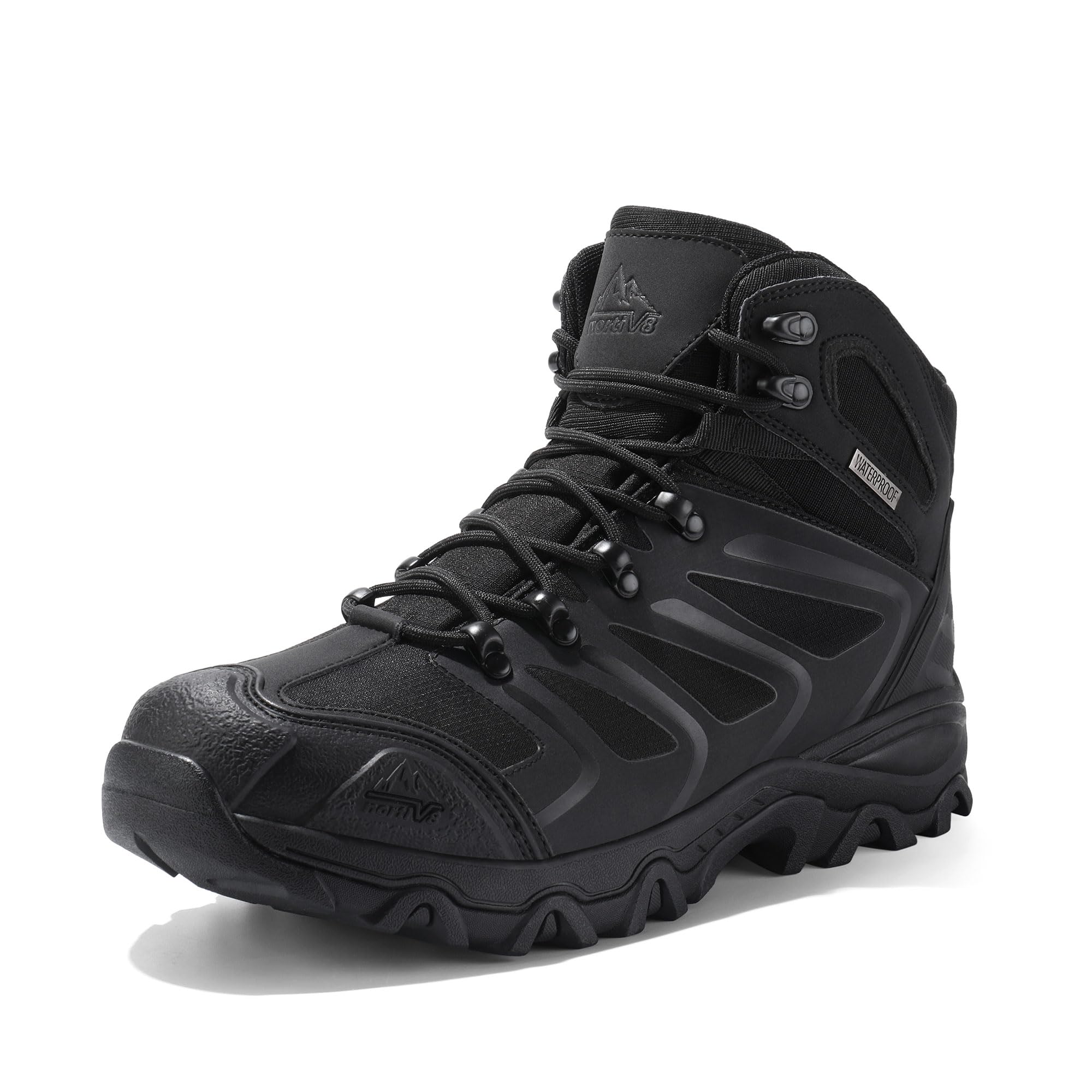 NORTIV 8 Stivali da Trekking da Uomo Escursionismo All'aria Aperta Scarpe da Trekking Scarponi Scarpe da Arrampicata Alpinismo Armadillo