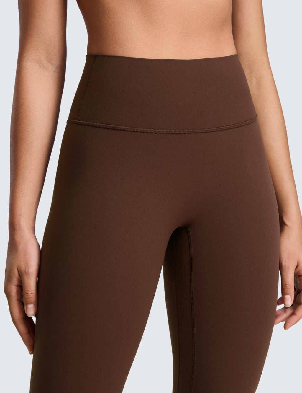 CRZ YOGA SculptAir No Frontale Cucitura Yoga Leggings 64cm - Alto Sciancrato Donna Allenamento Pantaloni