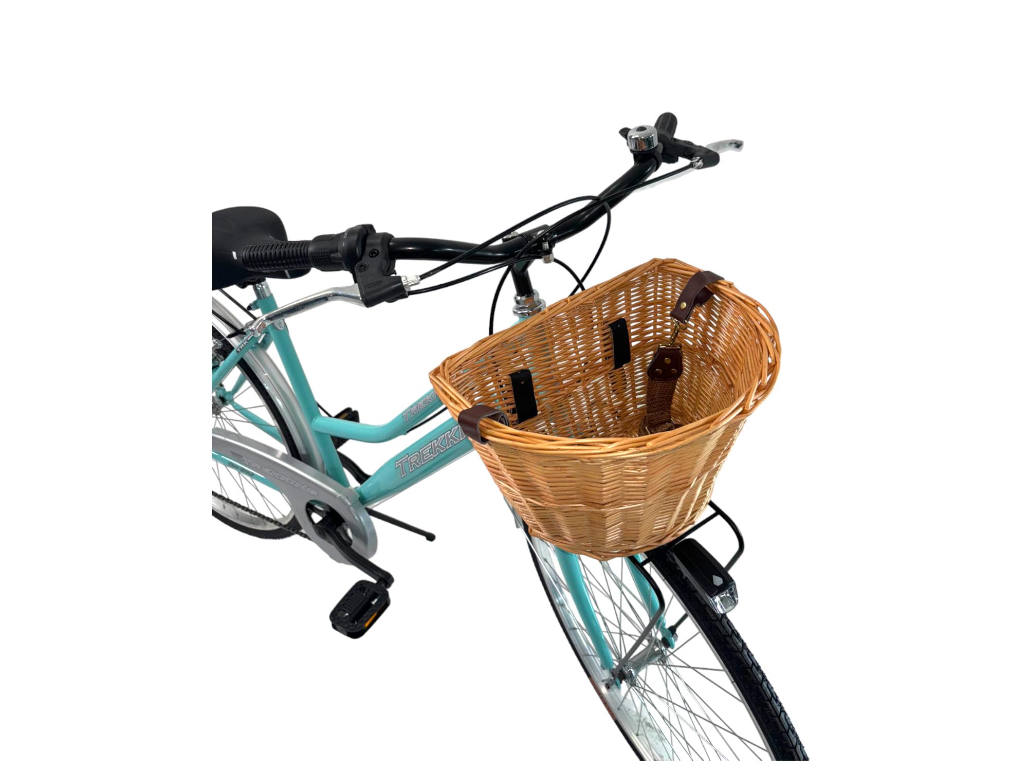 MADICKS Bicicletta Donna da Passeggio Olanda Misura 28 Bici da città Vintage retrò con Cestino Tiffany Turchese Con Cambio