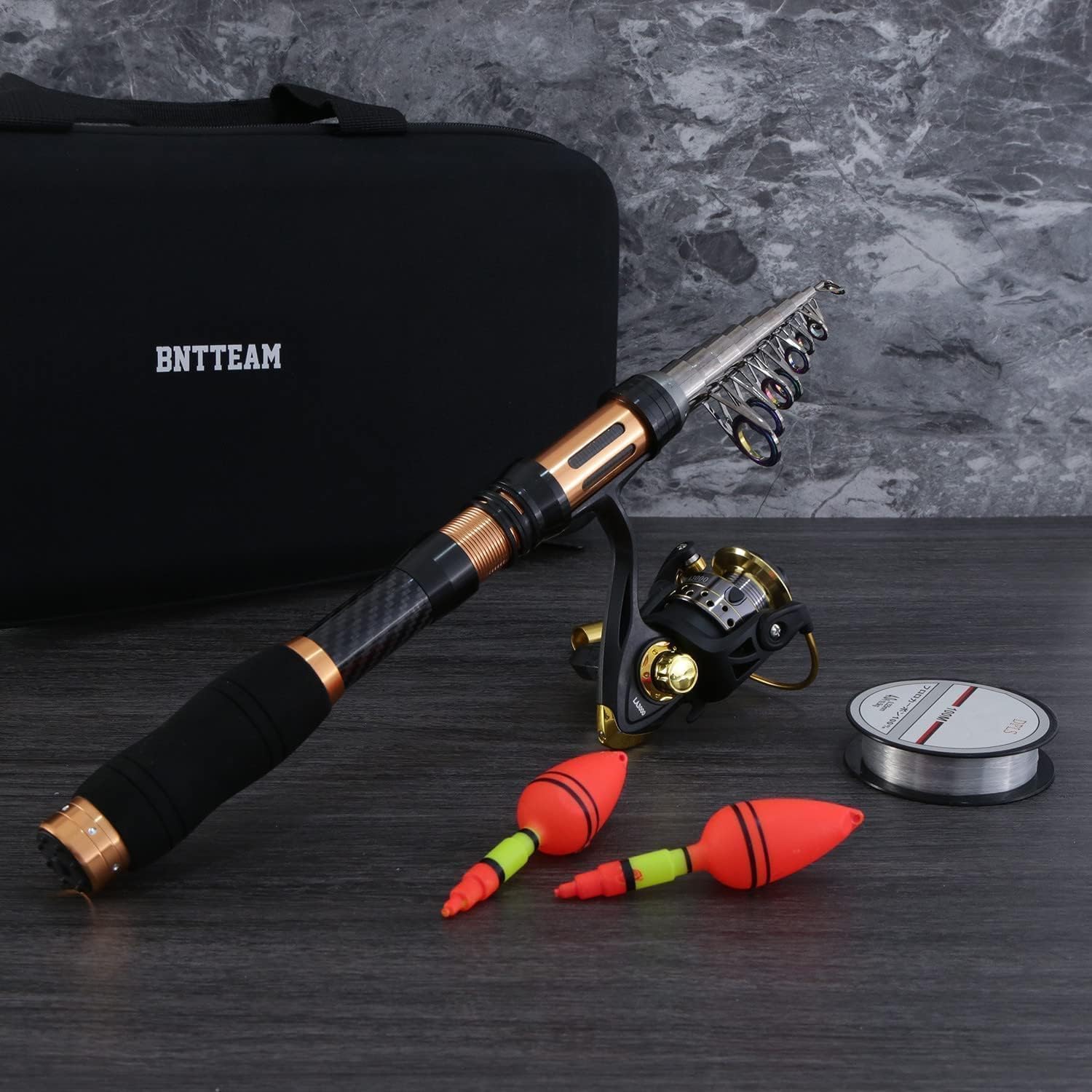 Nuova Portatile Canna da Pesca 99% Fibra di Carbonio con Punta Fluorescente Della Canna,Telescopico Super Hard Ultralight Palo da Pesca per Surf