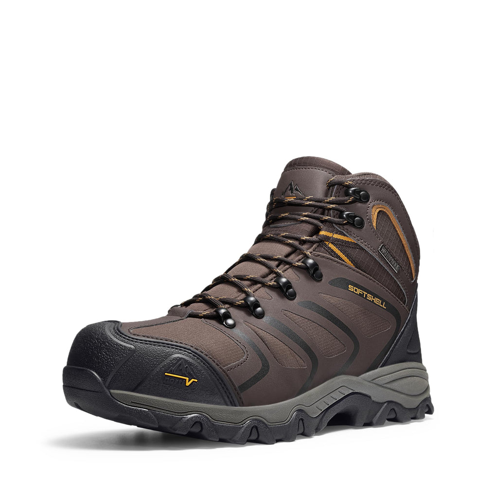 NORTIV 8 Stivali da Trekking da Uomo Escursionismo All'aria Aperta Scarpe da Trekking Scarponi Scarpe da Arrampicata Alpinismo Armadillo