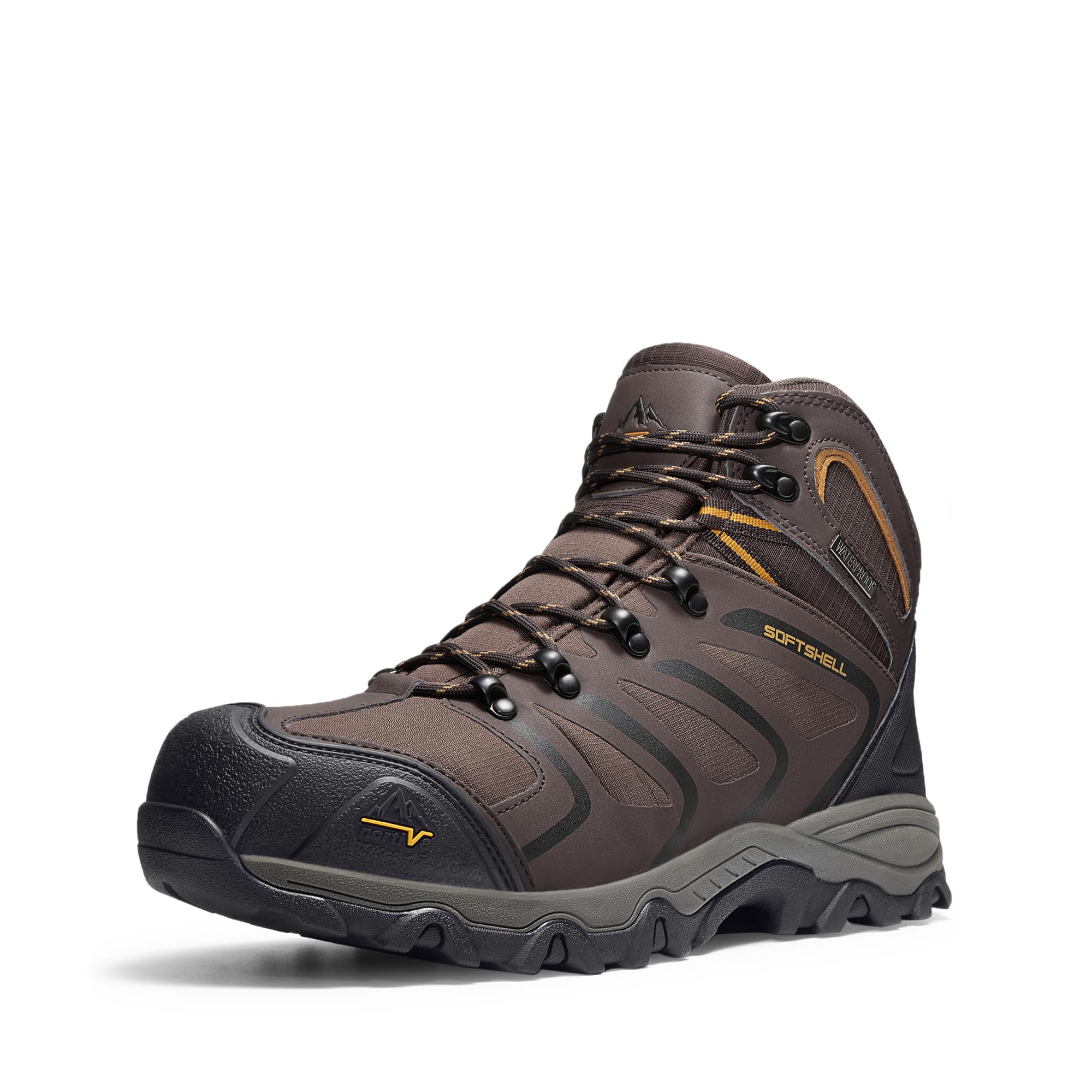 NORTIV 8 Stivali da Trekking da Uomo Escursionismo All'aria Aperta Scarpe da Trekking Scarponi Scarpe da Arrampicata Alpinismo Armadillo