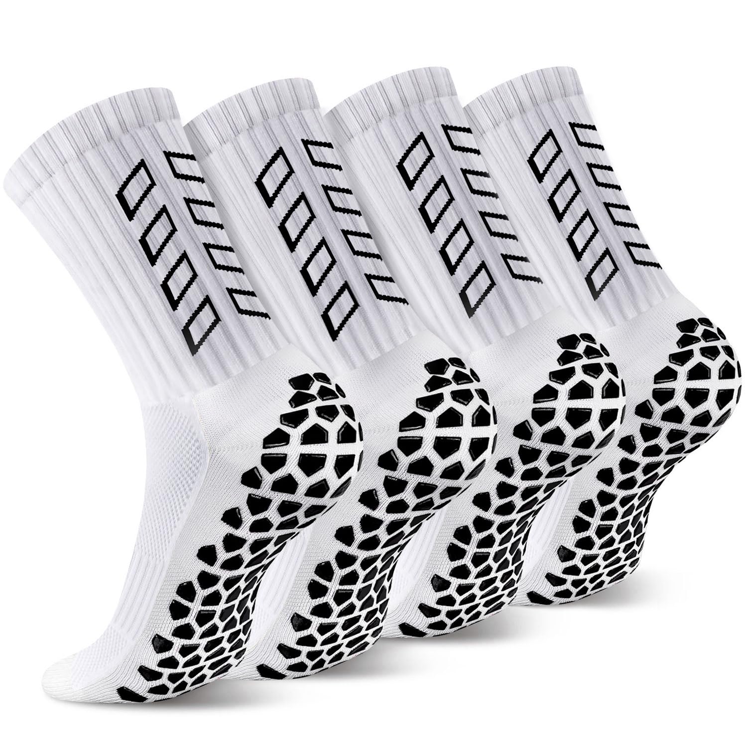Calze Calcio Antiscivolo Uomo 37-45 Calze Antiscivolo Calcio Anti Vesciche Addensare Cotone Calzini Sportivi Donna Traspirante Calzini Grip Calcio per Ciclismo Trekking