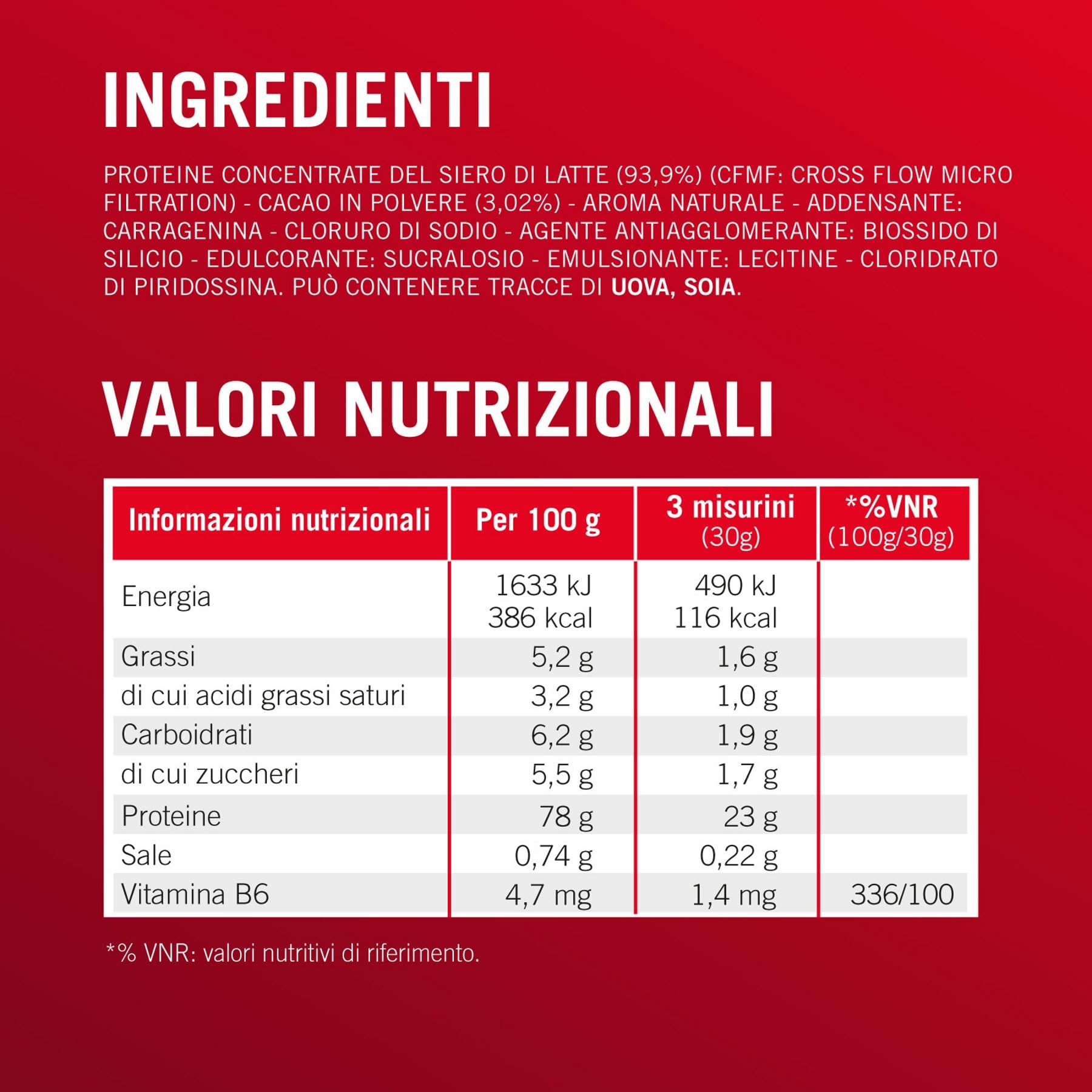 Enervit, 100% Whey Protein, Gusto Cacao, Ideale dopo l'Allenamento, Ricco di Vitamina B6, con Proteine dal Siero del Latte, Senza Zuccheri Aggiunti, Senza Glutine, Barattolo da 420 Grammi