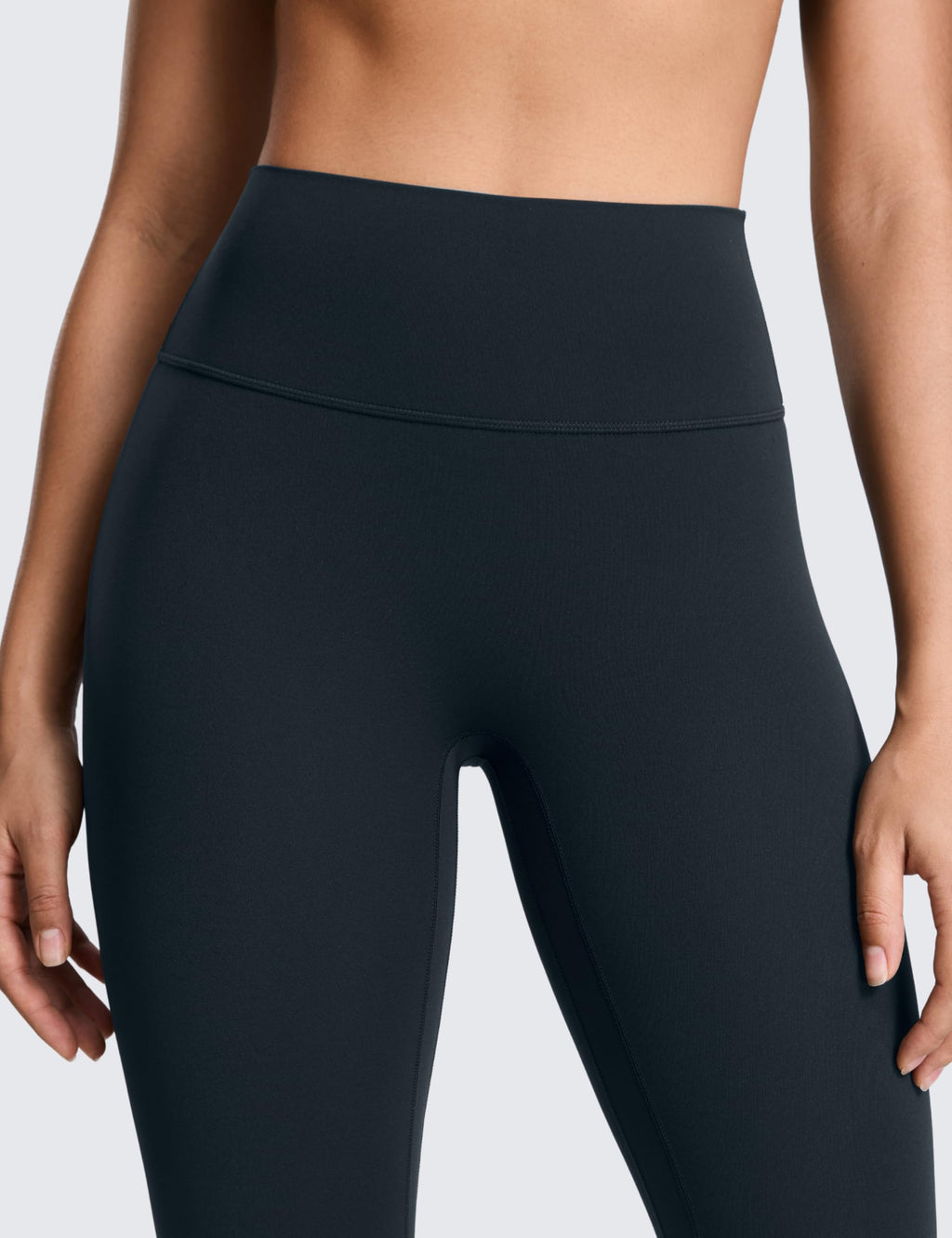 CRZ YOGA SculptAir No Frontale Cucitura Yoga Leggings 64cm - Alto Sciancrato Donna Allenamento Pantaloni