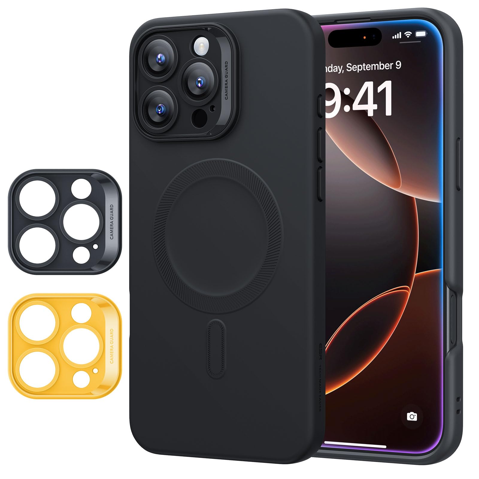 ESR Cover per iPhone 17 Pro Max, Custodia per controllo della fotocamera, Compatibile con MagSafe, Protezione antiurto di livello militare, Angoli Air Guard ammortizzanti, Trasparente