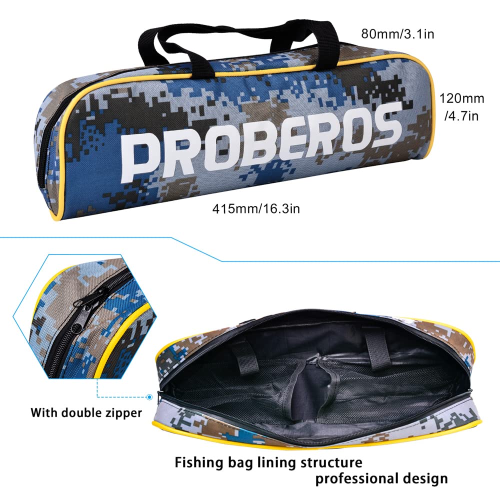 Canna da pesca e mulinello Combo, canna da pesca telescopica in fibra di carbonio da 2,1 m con mulinello da spinning/baitcasting, set di attrezzatura da pesca in acqua salata d'acqua dolce ghiaccio