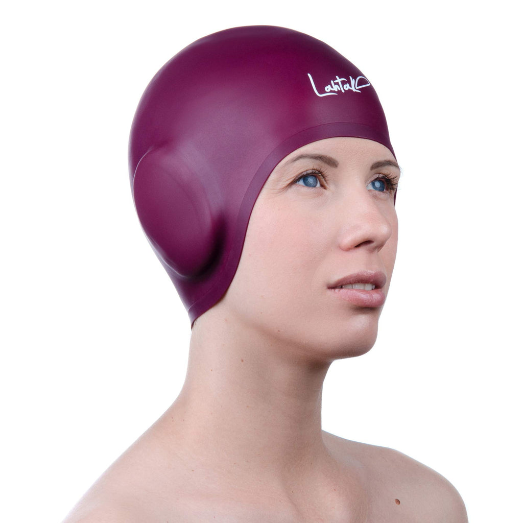 Cuffia da Nuoto per la Protezione delle Orecchie 3D - Cuffia Piscina Donna Uomo - Cuffia Nuoto Silicone Impermeabile - Cuffia Doccia Donna - Cuffia Piscina Capelli Lunghi e Corti