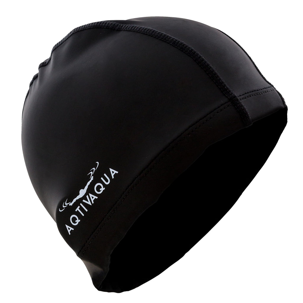 AqtivAqua Cuffia Piscina Uomo, Donna e Bambini — Morbida ed Elastica in Spandex con Rivestimento Protettivo — Ideale per l'Uso in Piscina
