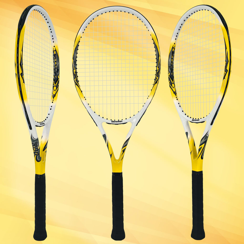 Senston Racchetta da Tennis da 27'', Racchette Tennis con Borsa, Grip da Tennis, Smorzatore di Vibrazioni, Presa e Controllo Eccellenti