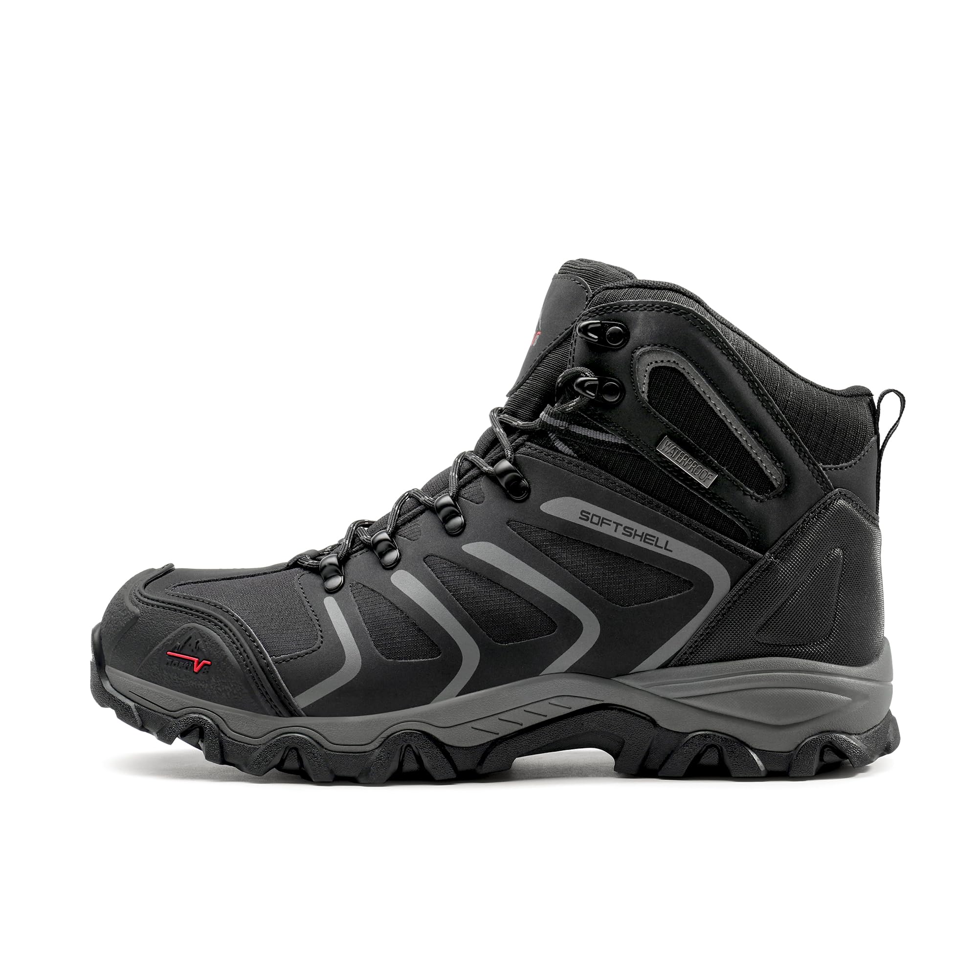 NORTIV 8 Stivali da Trekking da Uomo Escursionismo All'aria Aperta Scarpe da Trekking Scarponi Scarpe da Arrampicata Alpinismo Armadillo
