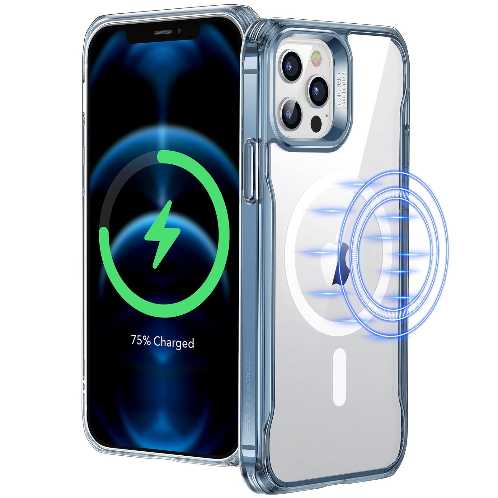 ESR Cover per iPhone 17 Pro Max, Custodia per controllo della fotocamera, Compatibile con MagSafe, Protezione antiurto di livello militare, Angoli Air Guard ammortizzanti, Trasparente
